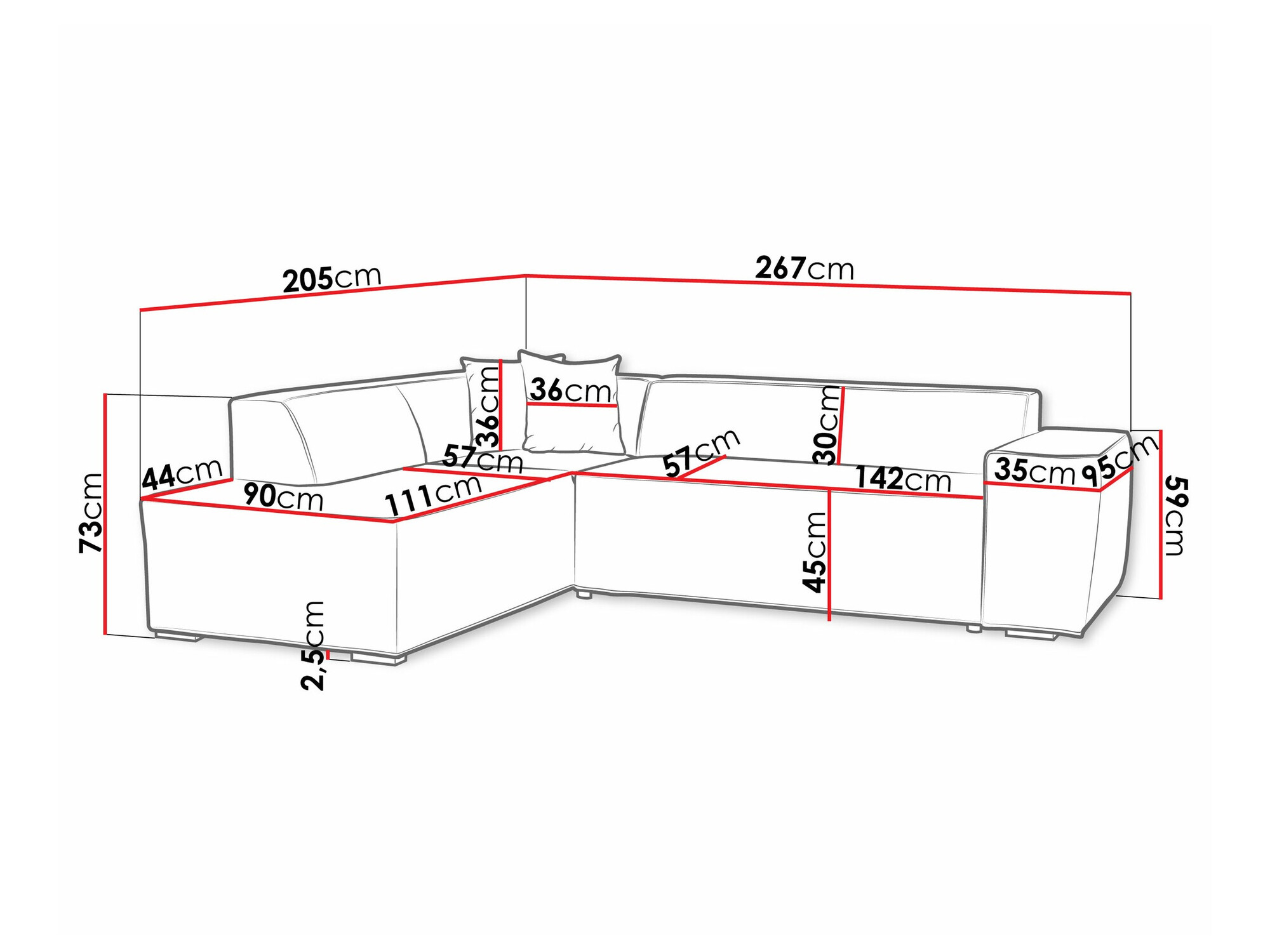 Stūra dīvāns Comfivo 289 (Kronos 19)