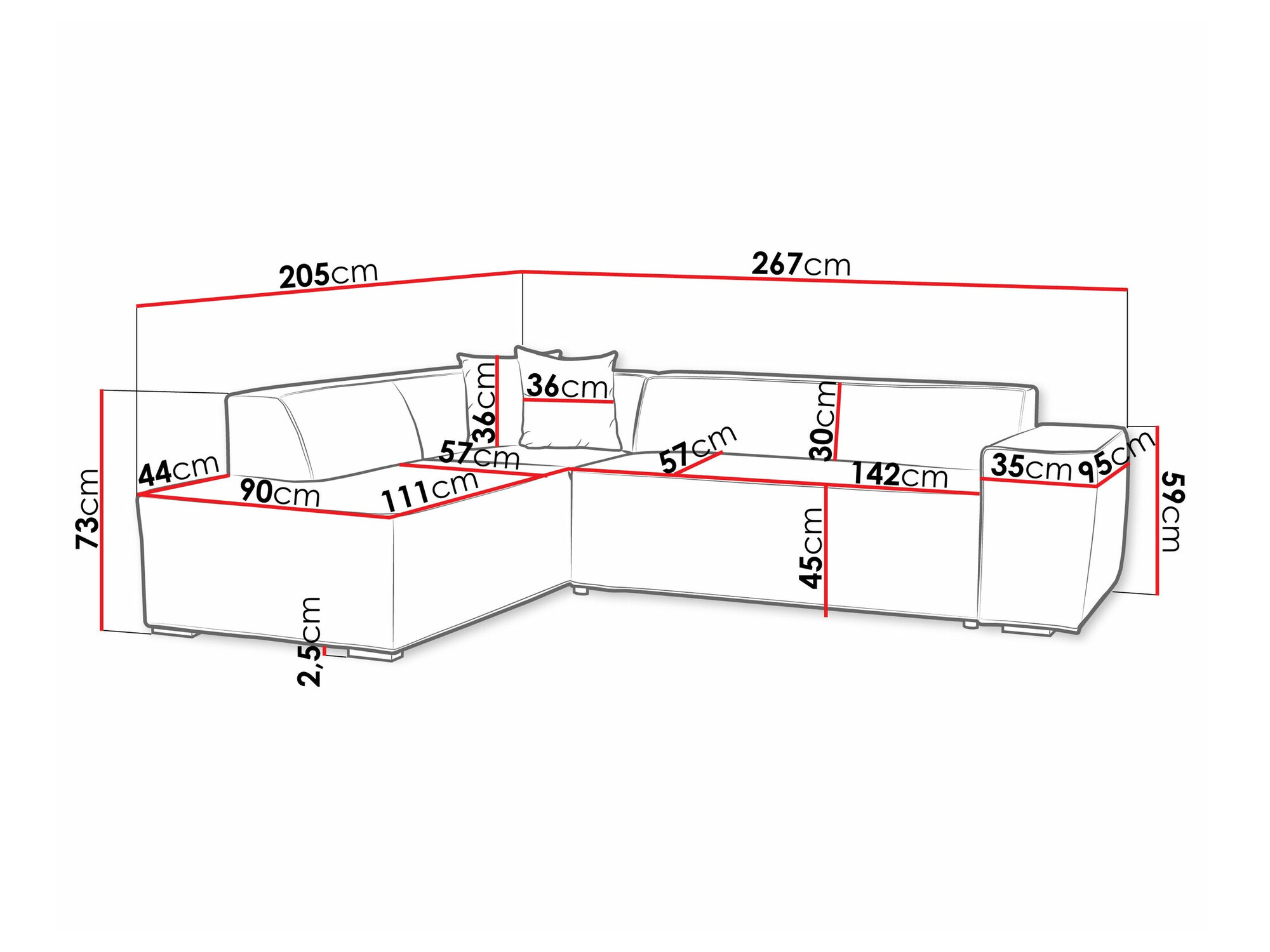 Stūra dīvāns Comfivo 289 (Magic Velvet 2219)
