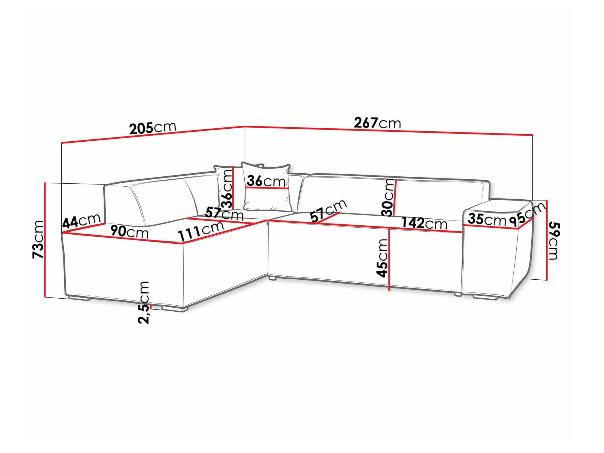 Stūra dīvāns Comfivo 289 (Magic Velvet 2219)