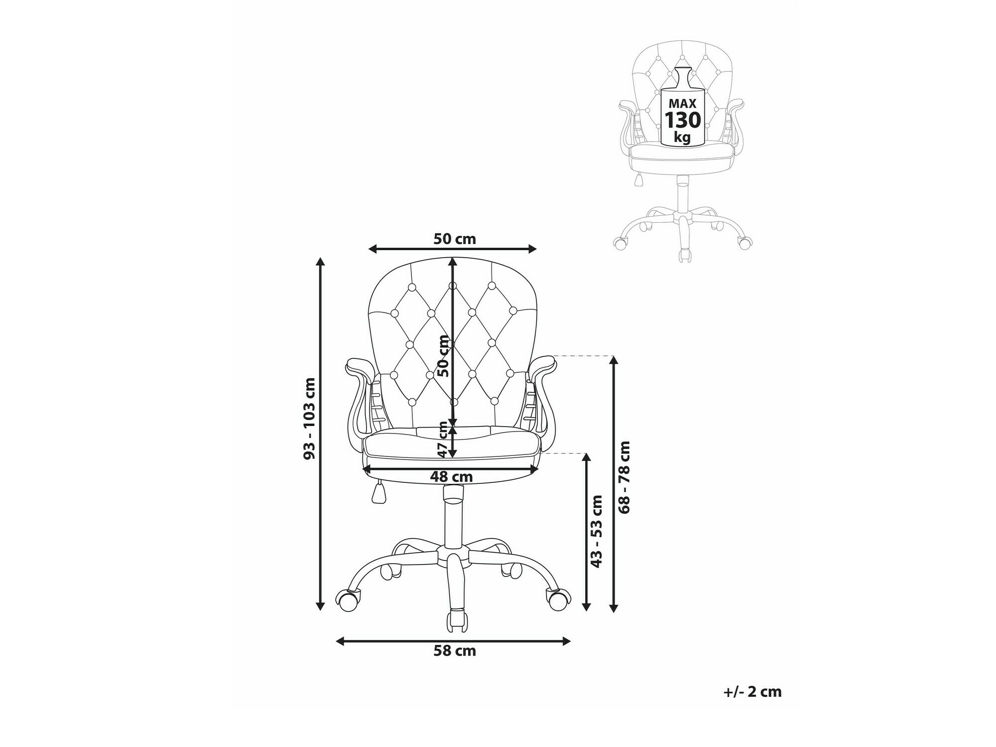 Biroja krēsls Berwyn 336 (Tumši rozā)