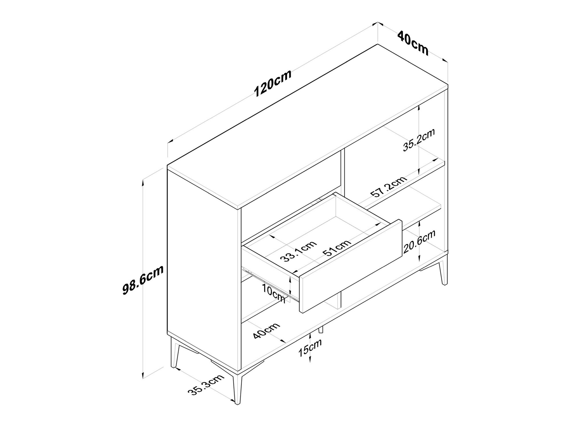 Daudzfunkcionāla mēbele Kailua 2485