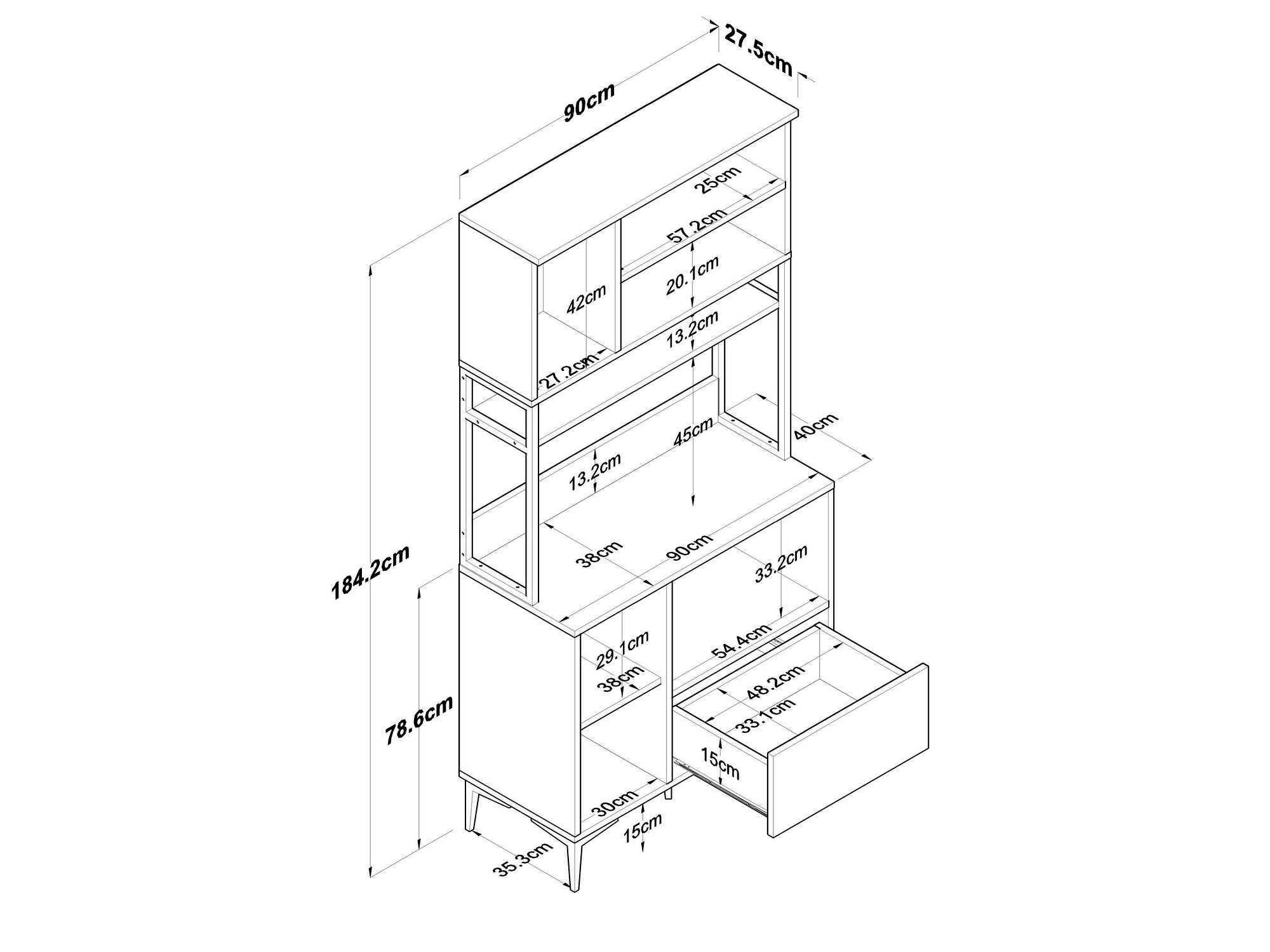 Daudzfunkcionāla mēbele Kailua 2486