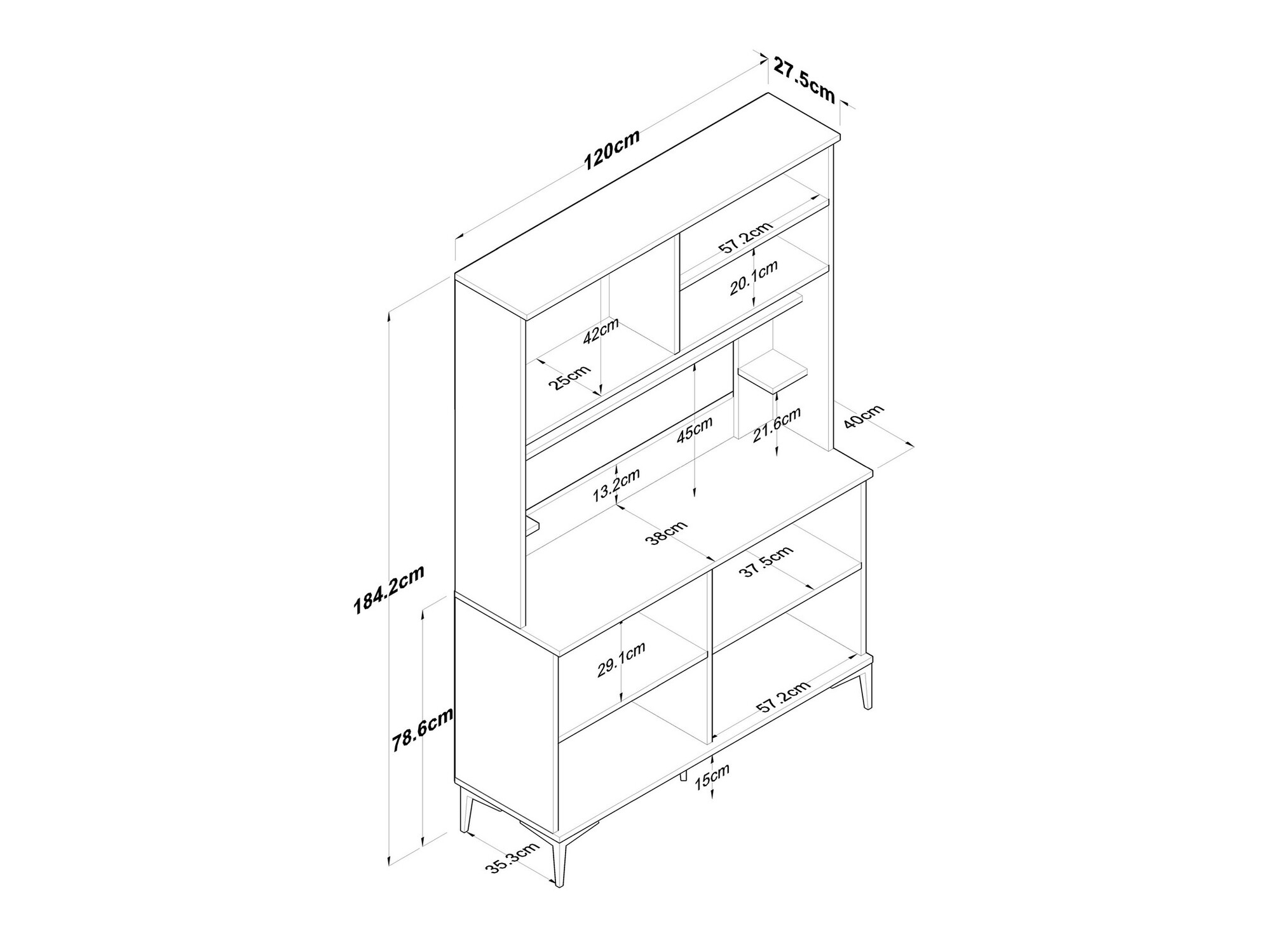 Daudzfunkcionāla mēbele Kailua 2488