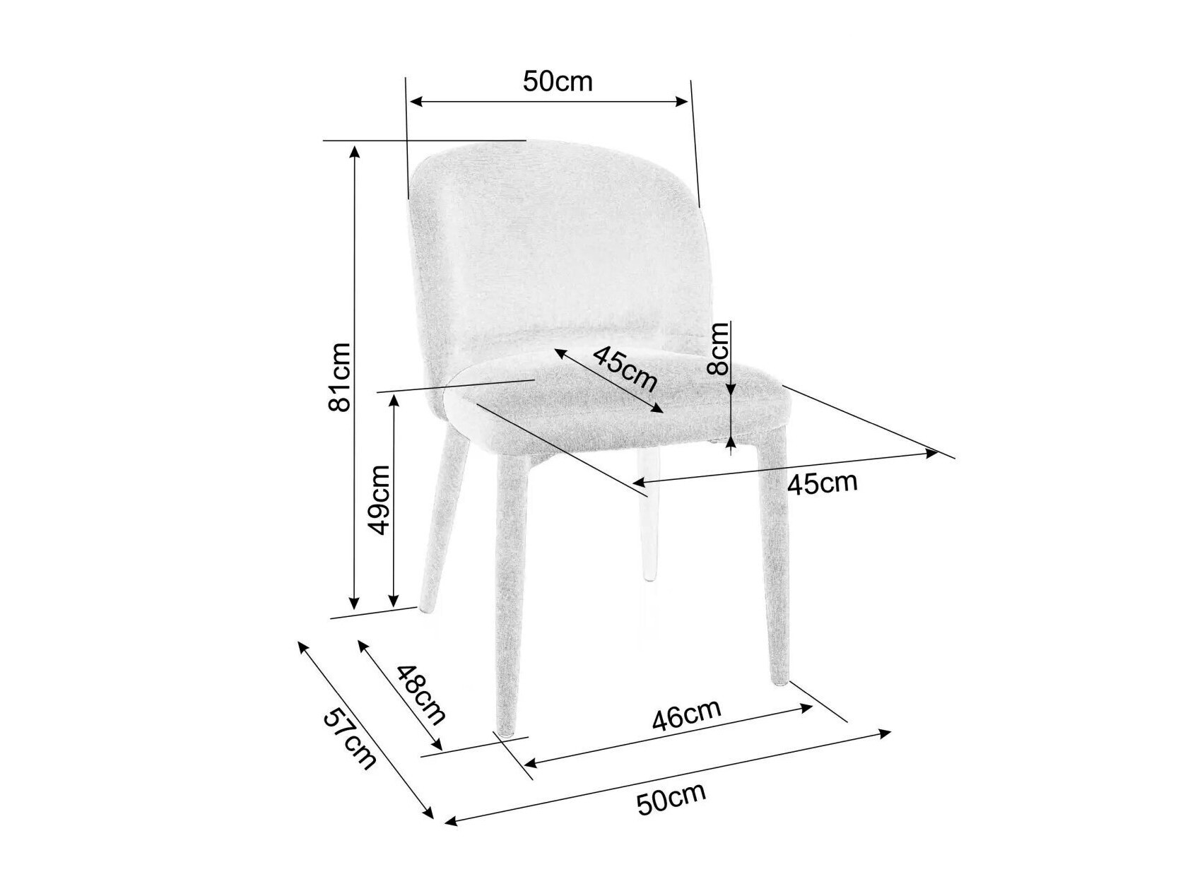 Krēsls Detroit 742 (Gaiši pelēks)