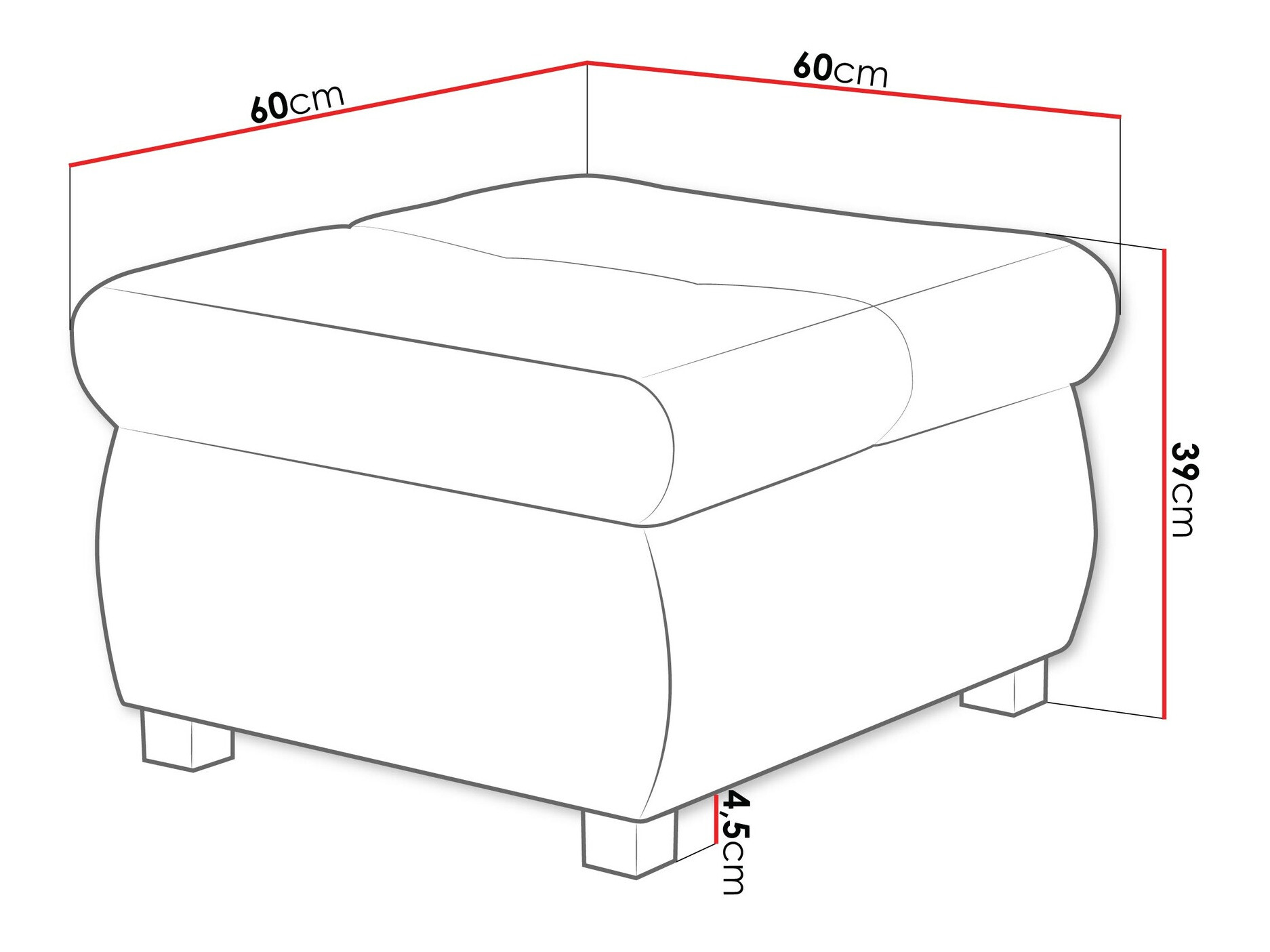 Пуф Comfivo 122 (Coral 45)