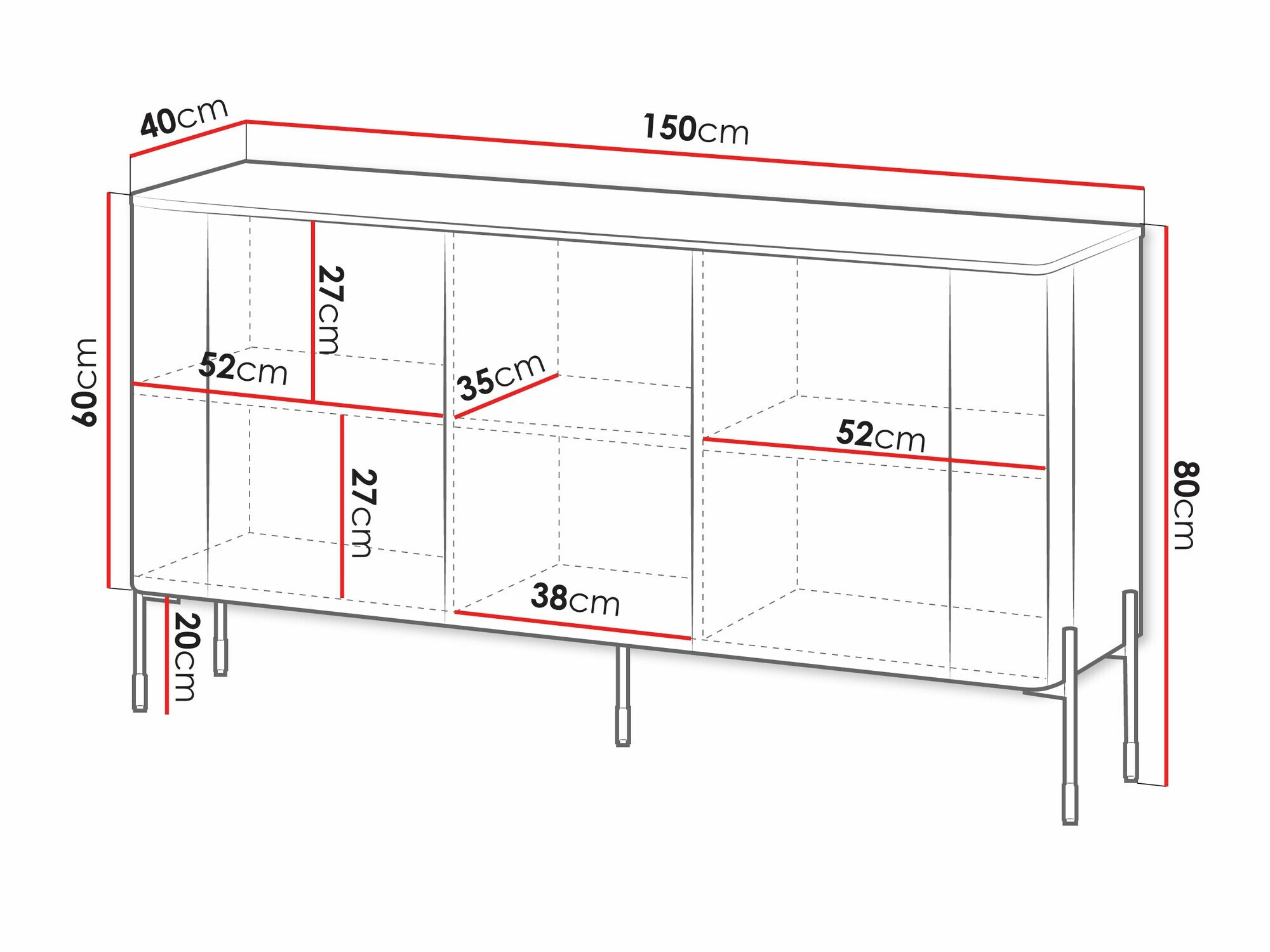 Skapis Mavnue 100 (Balts)