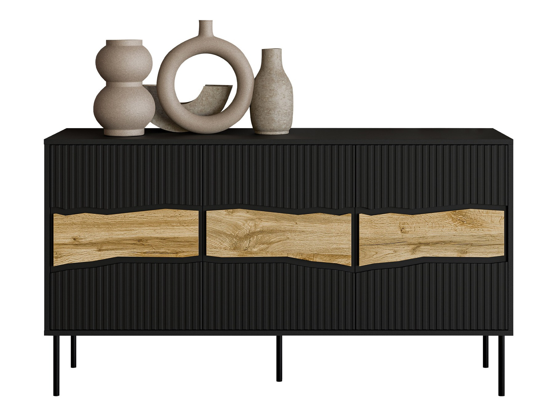 Skapis Monevare 100 (Melns + Votan ozols)