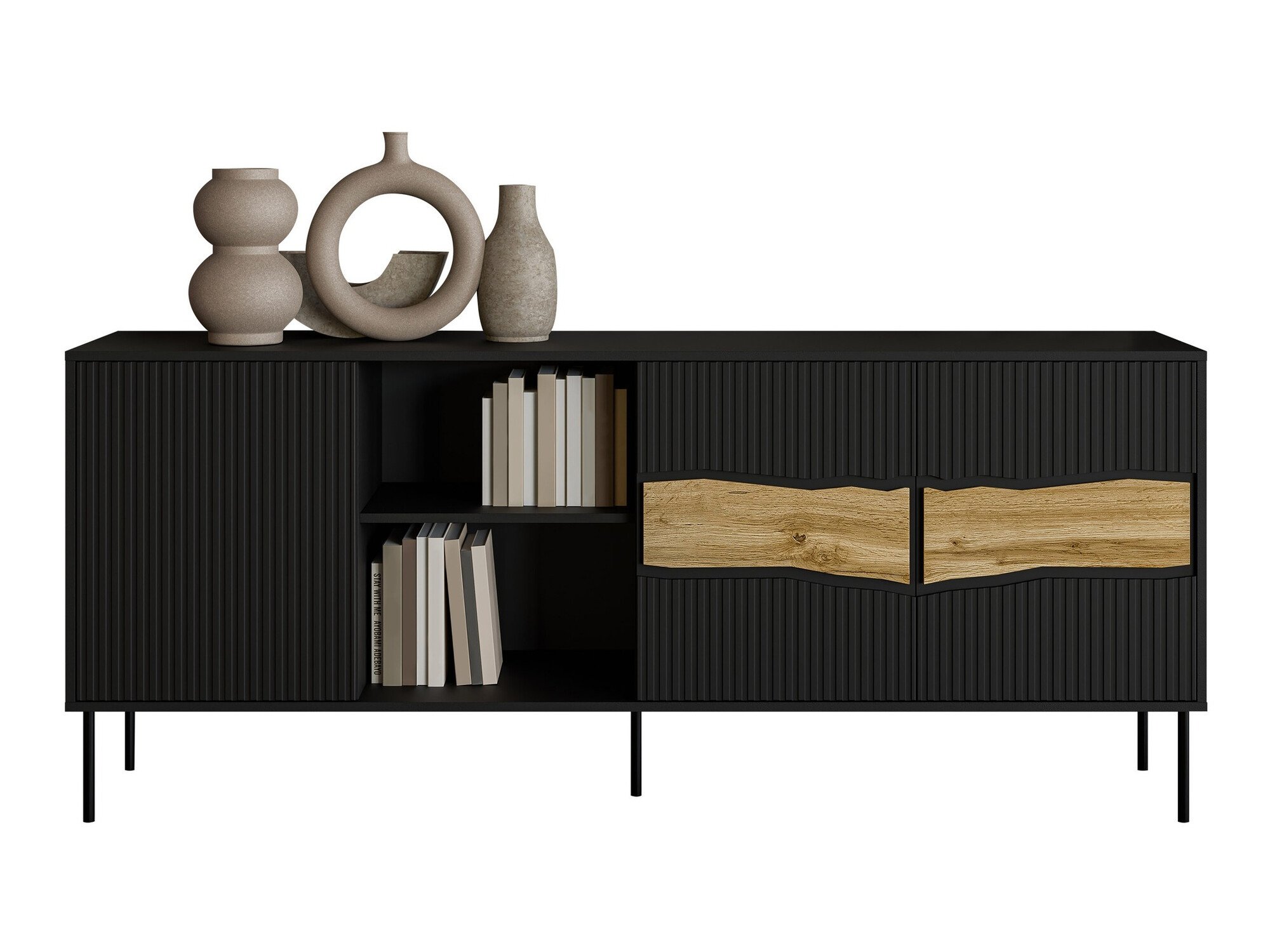 Skapis Monevare 101 (Melns + Votan ozols)