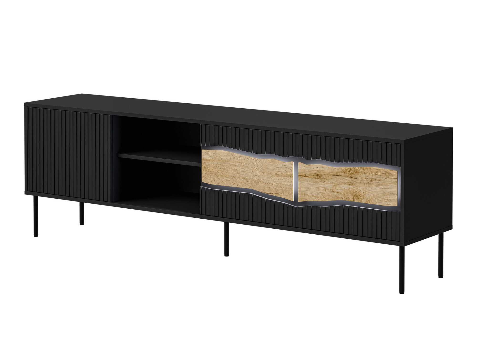 TV galds Monevare 102 (Melns + Votan ozols)