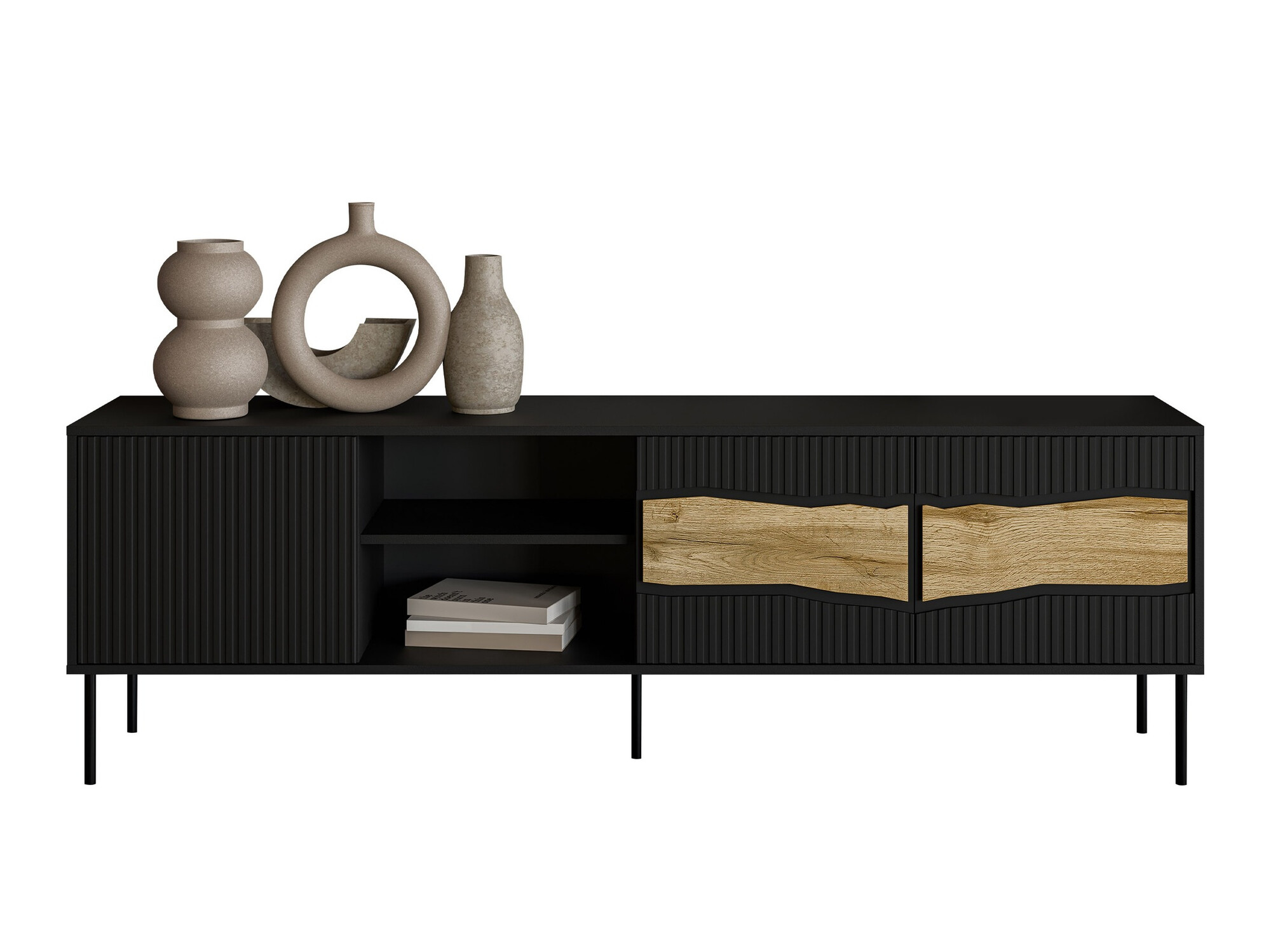 TV galds Monevare 102 (Melns + Votan ozols)