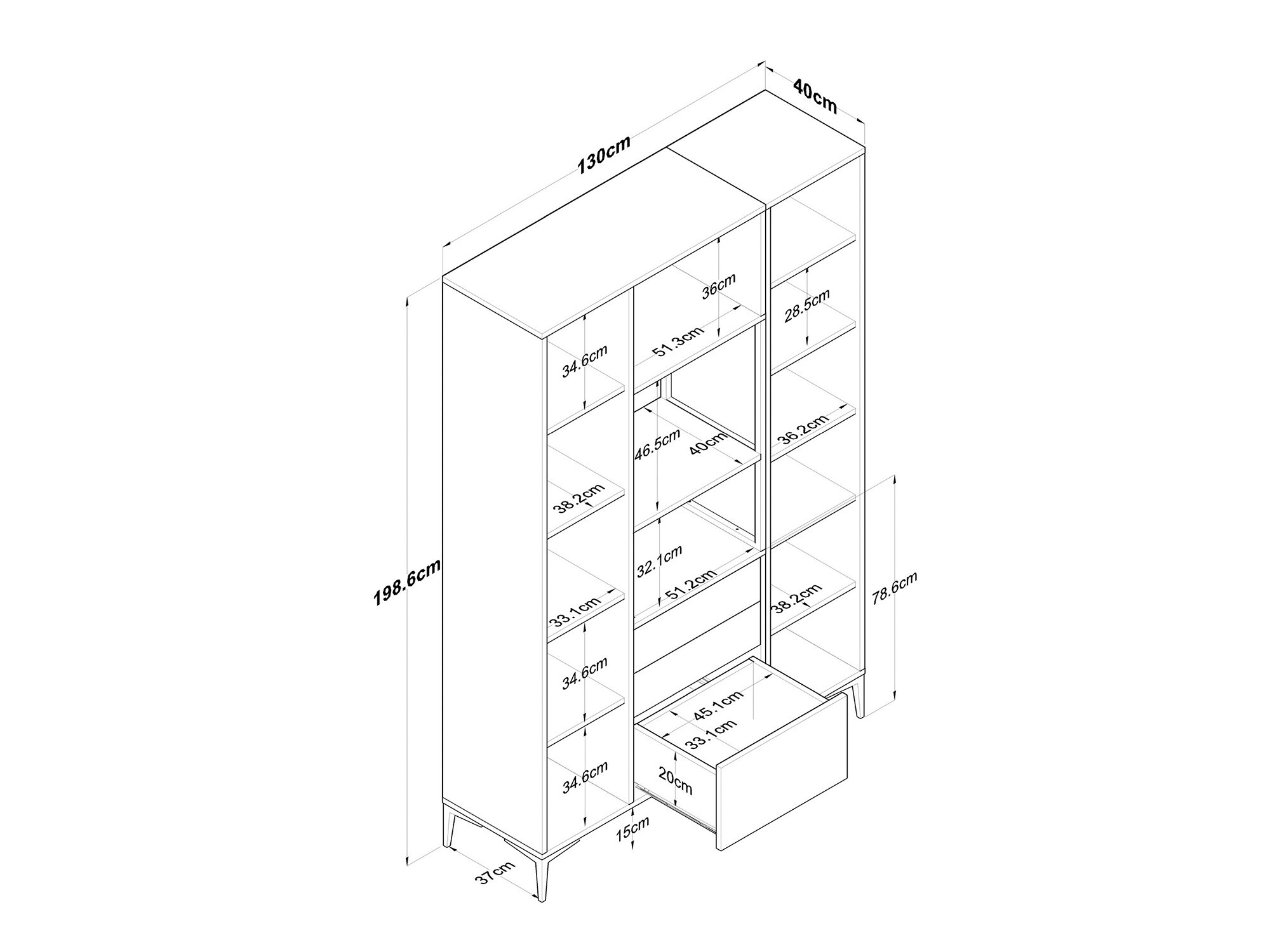 Daudzfunkcionāla mēbele Kailua 2492