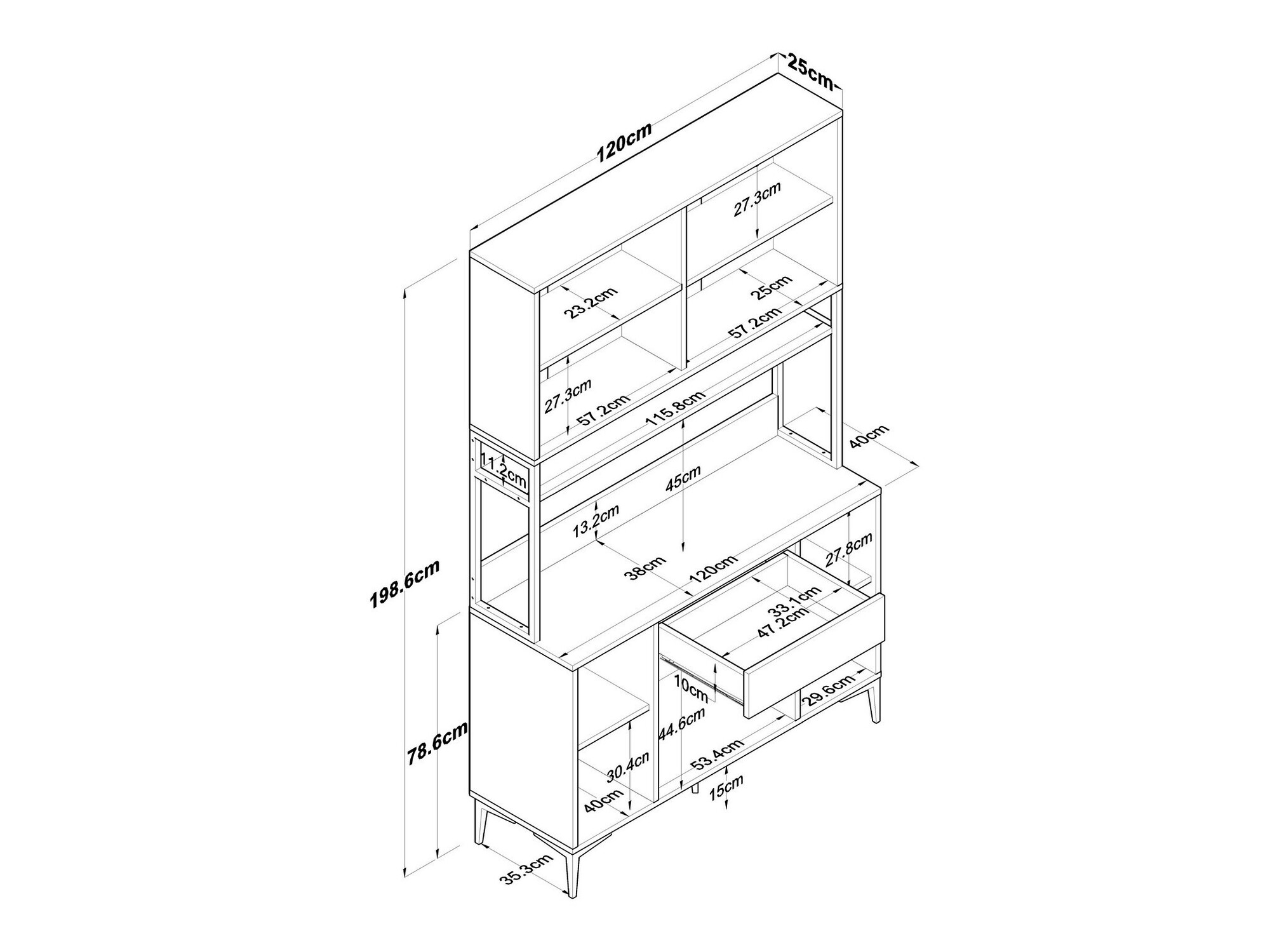 Daudzfunkcionāla mēbele Kailua 2496