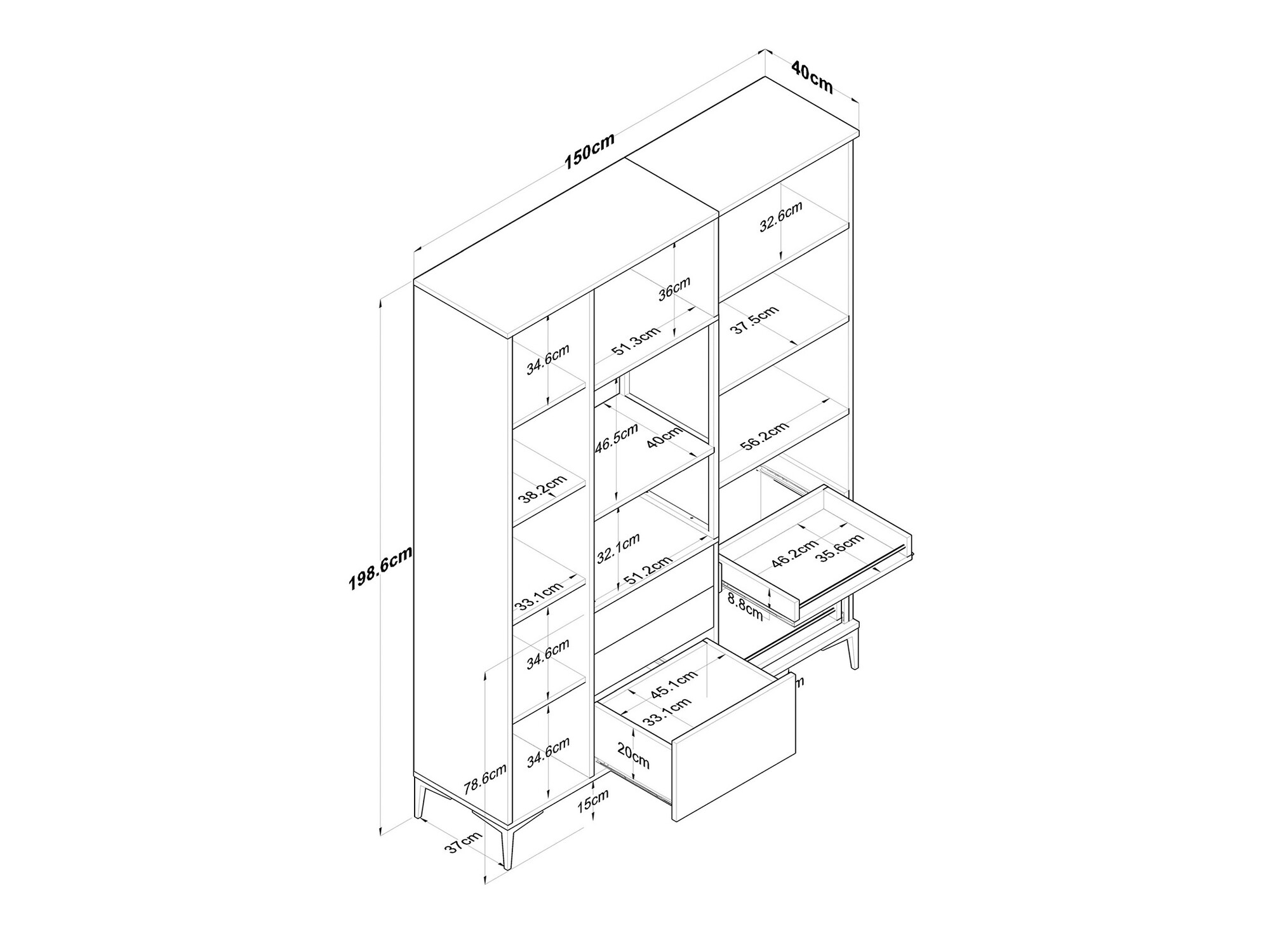 Daudzfunkcionāla mēbele Kailua 2497