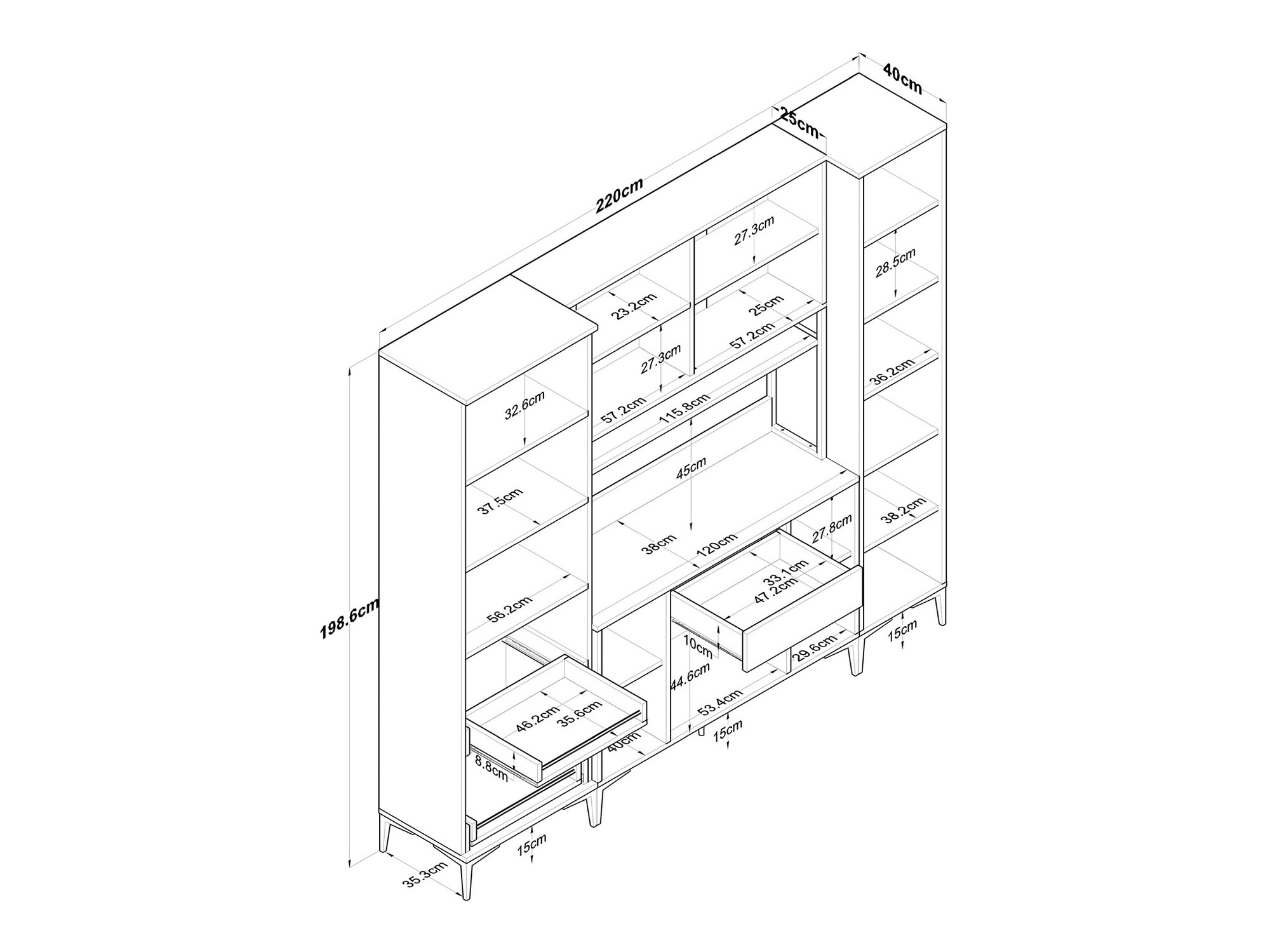 Daudzfunkcionāla mēbele Kailua 2498
