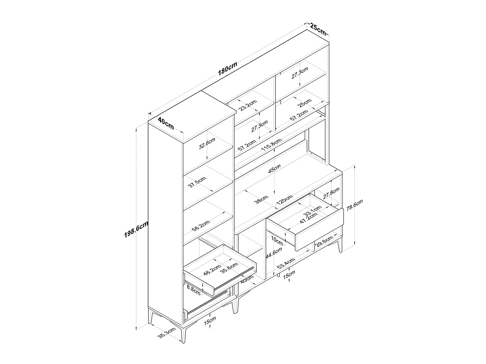 Daudzfunkcionāla mēbele Kailua 2499