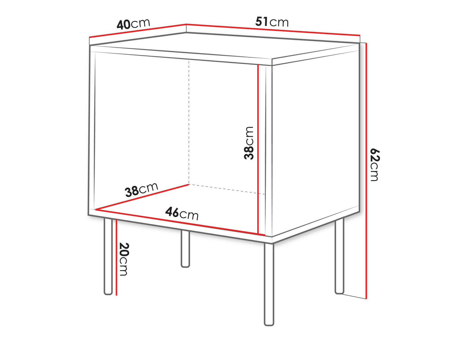 Комплект прикроватных тумбочек Monevare 104 (Чёрный + Дуб вотан)
