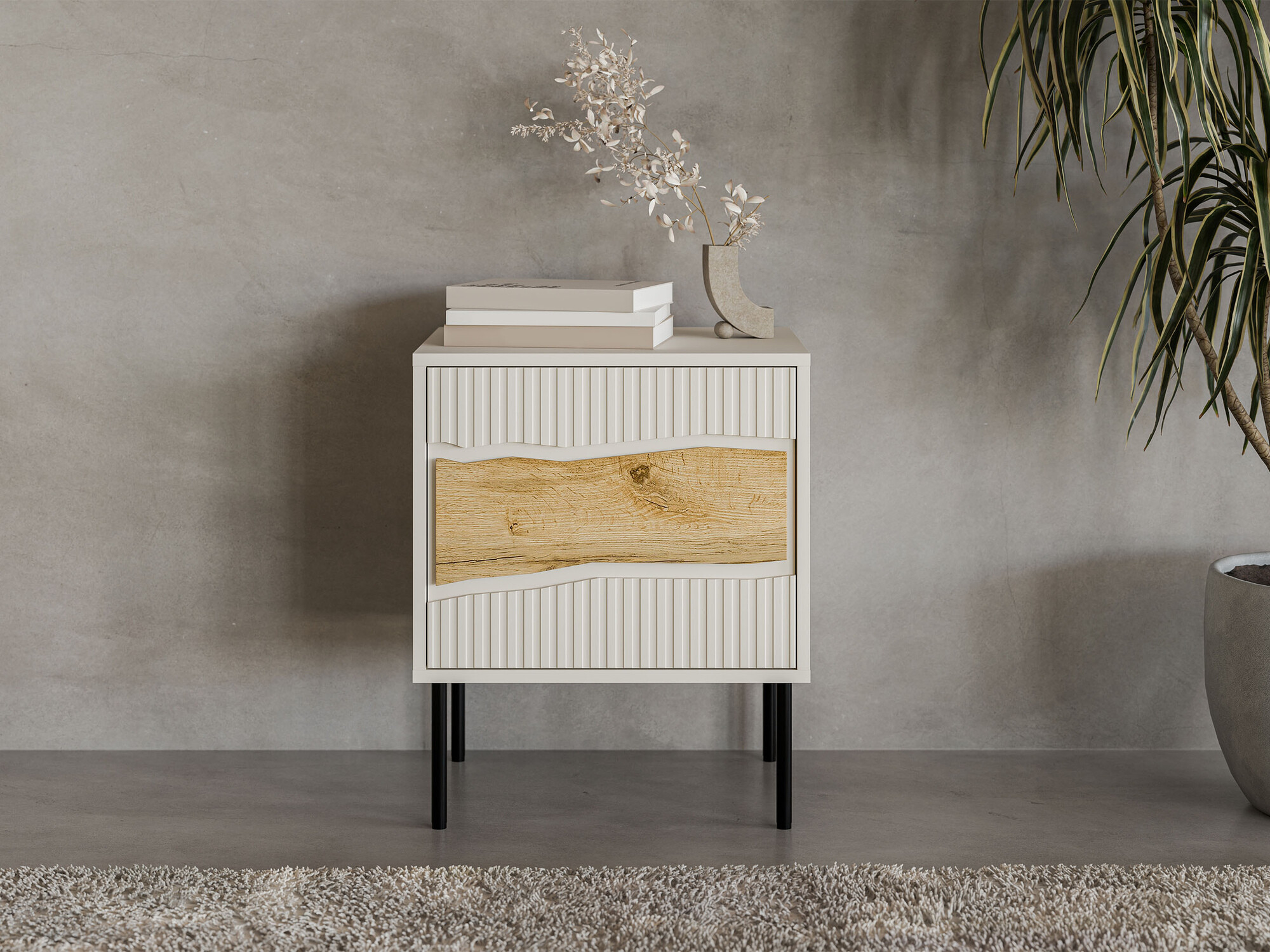 Naktsgaldiņu komplekts Monevare 104 (Votan ozols + Kašmirs)