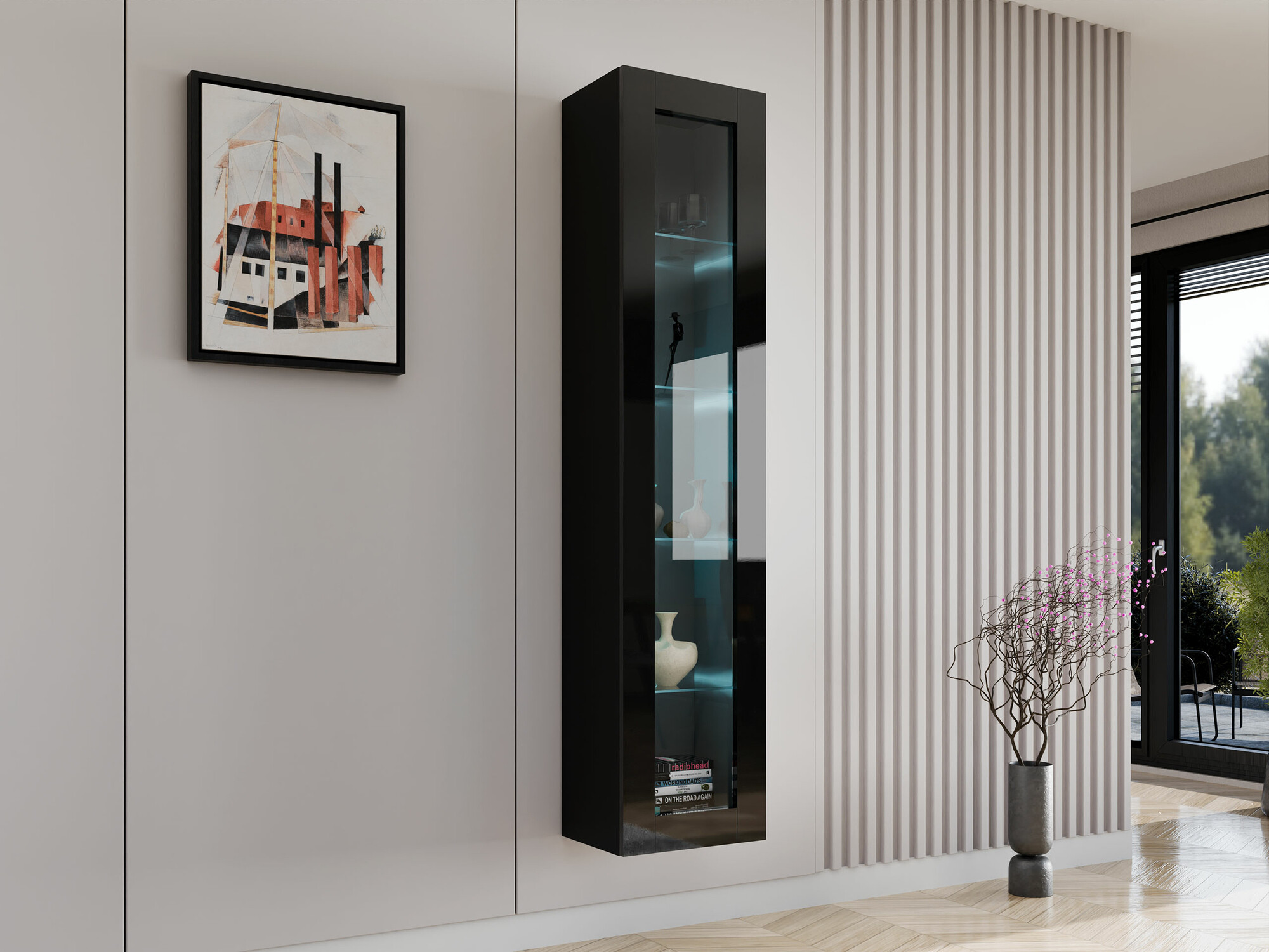 Piekarams plaukts Venenou 129 (Melns + Glancēts melns)