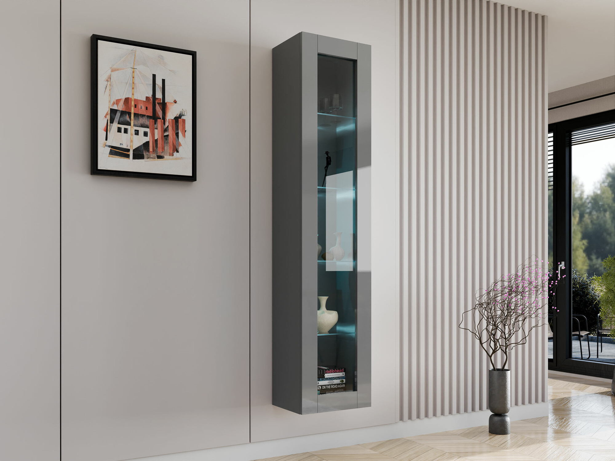 Piekarams plaukts Venenou 129 (Pelēks + Glancēts pelēks)