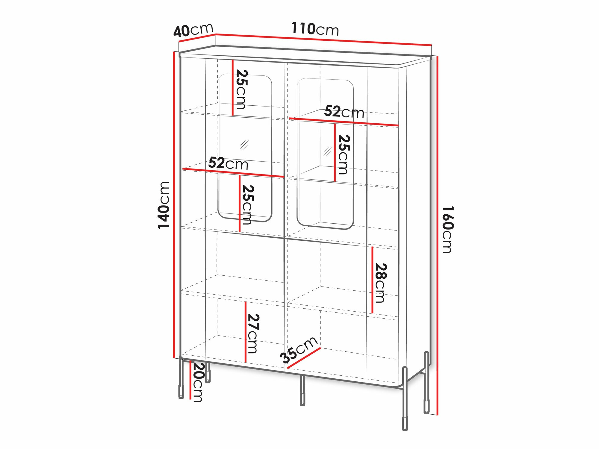 Plaukts Mavnue 103 (Melns)