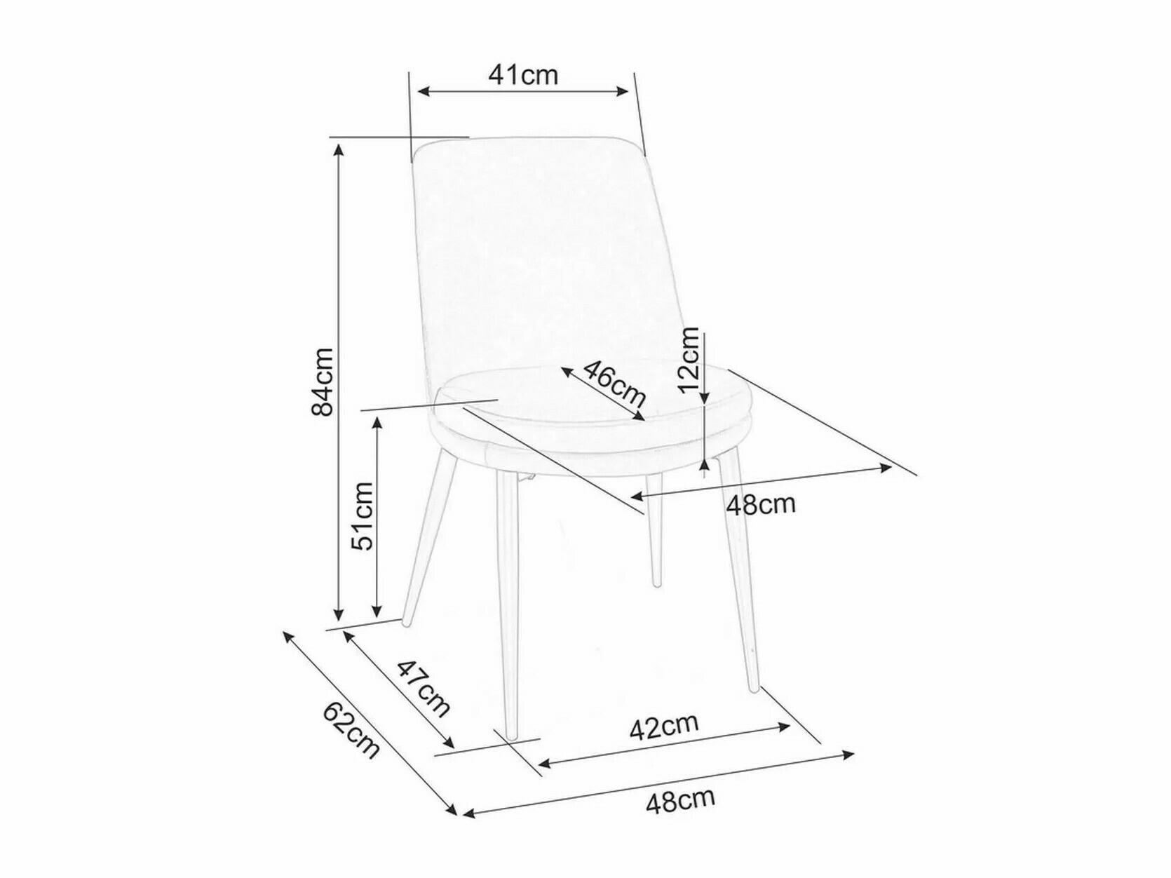 Стул Detroit 746 (Серый)
