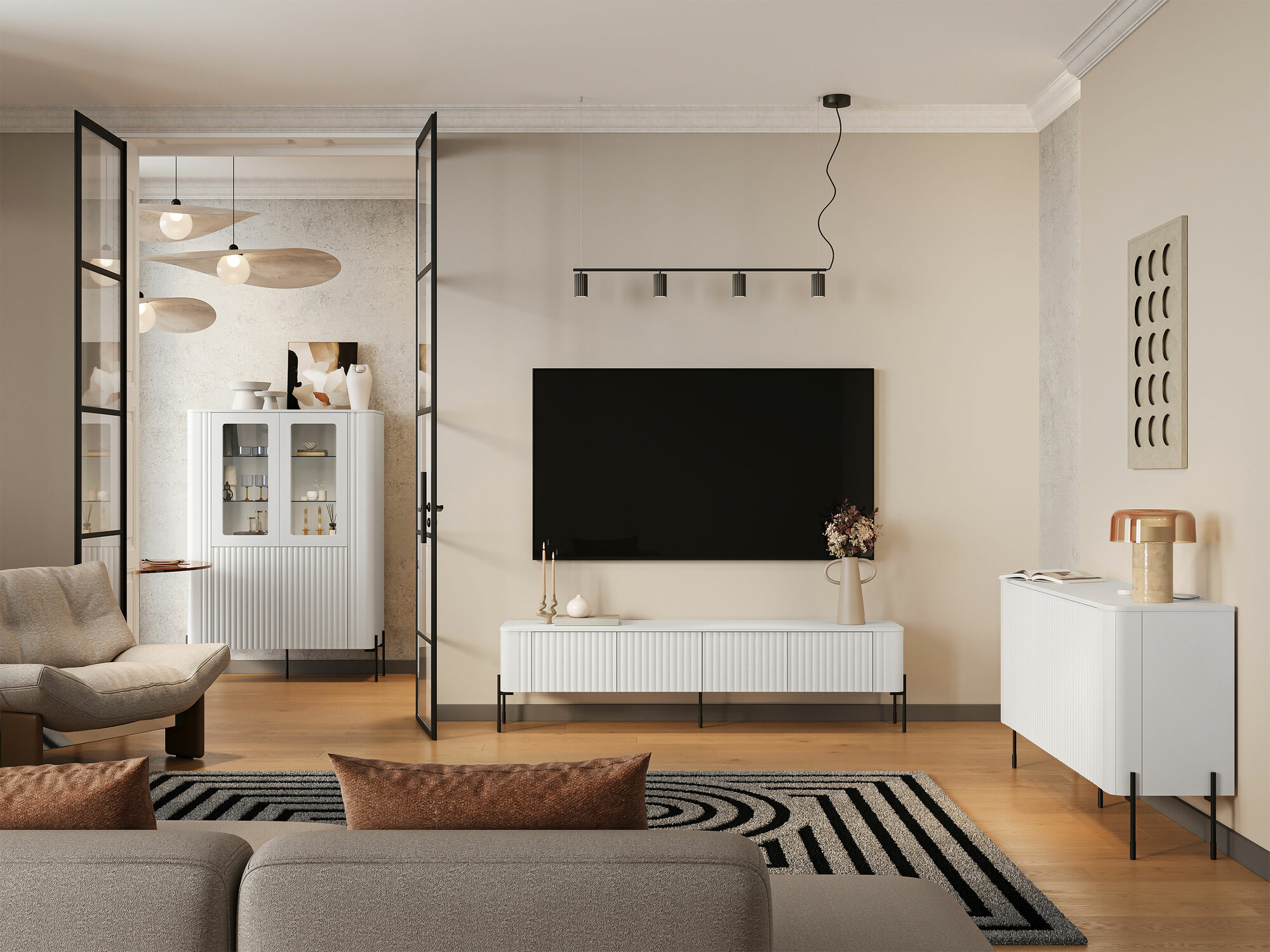 TV galds Mavnue 102 (Balts)