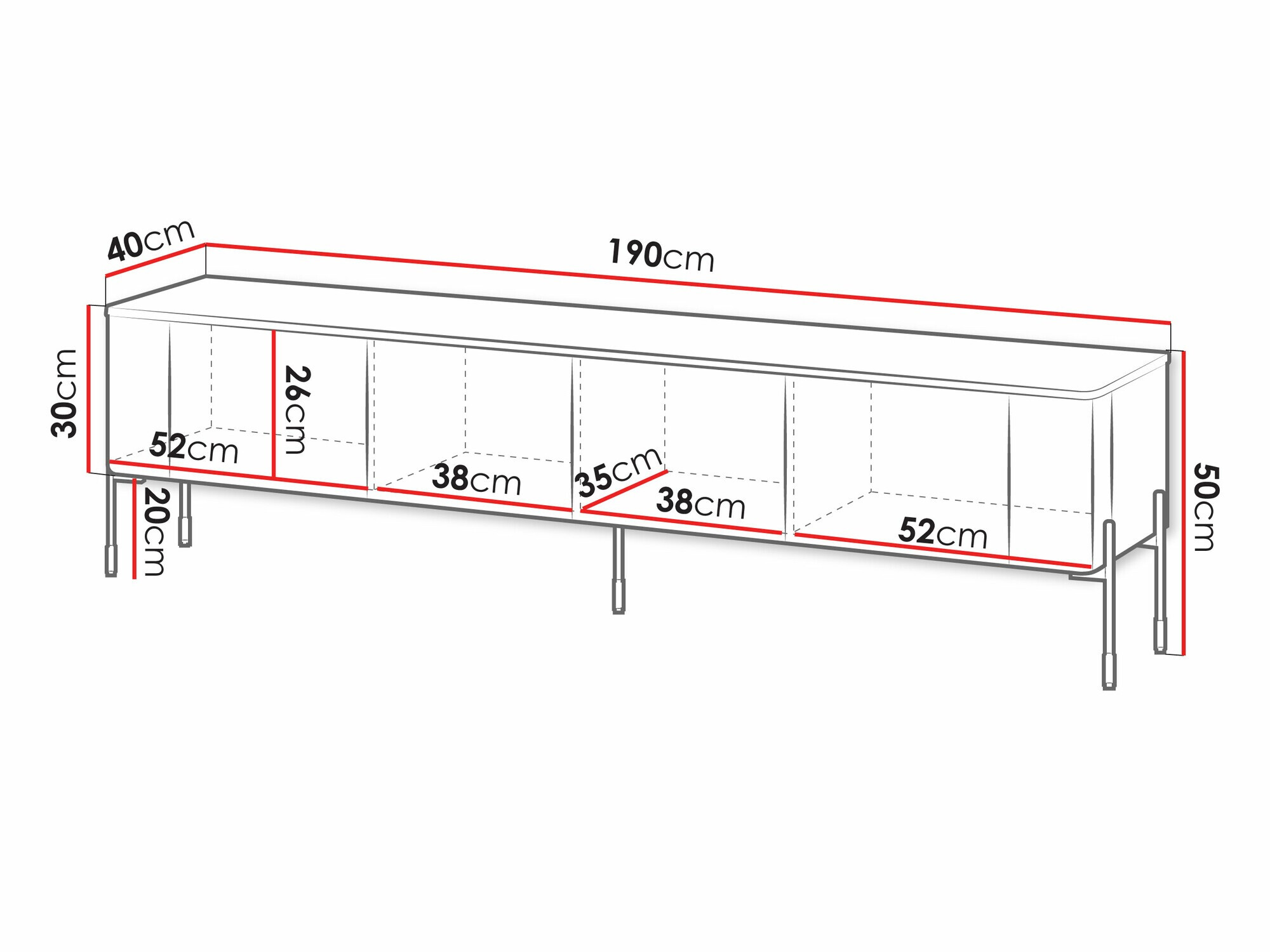 TV galds Mavnue 102 (Kašmirs)