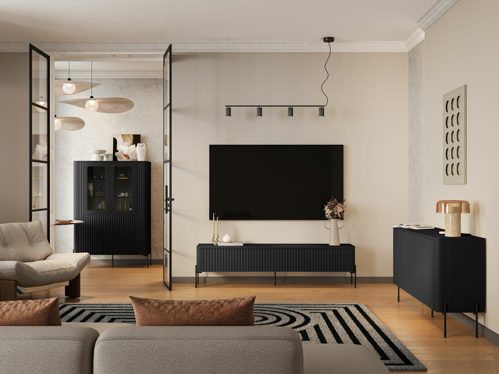 TV galds Mavnue 102 (Melns)