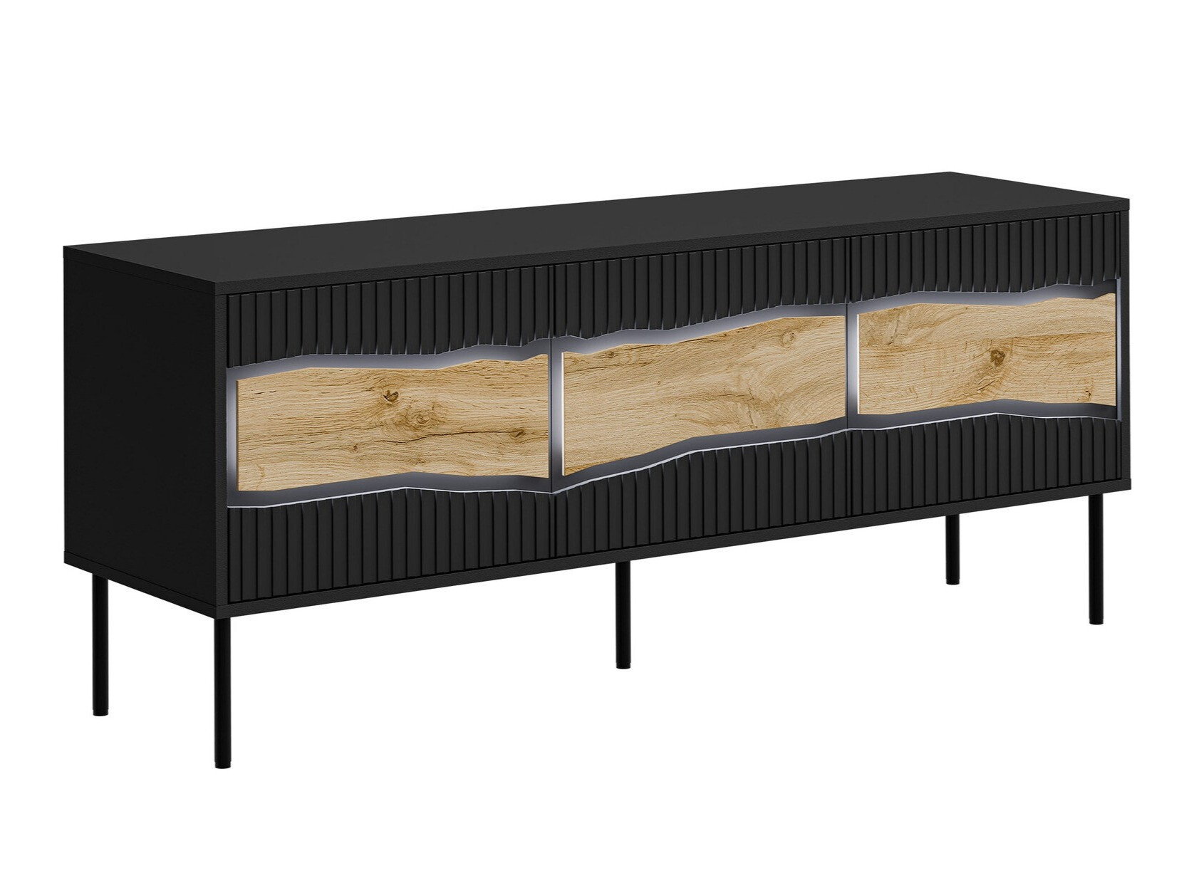 TV galds Monevare 103 (Melns + Votan ozols)