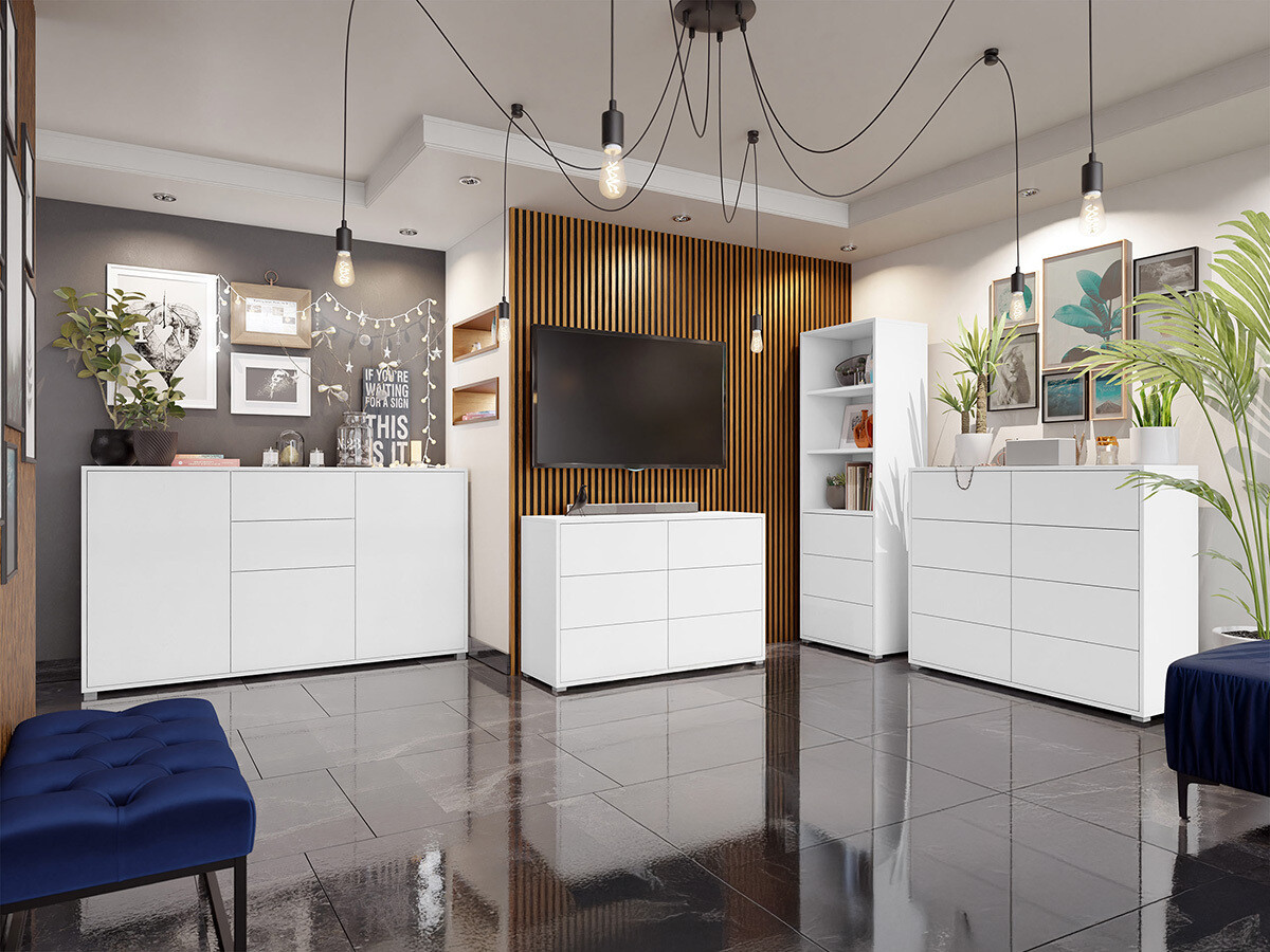 Viesistabas komplekts Comfivo Fersoe 108 (Balts)