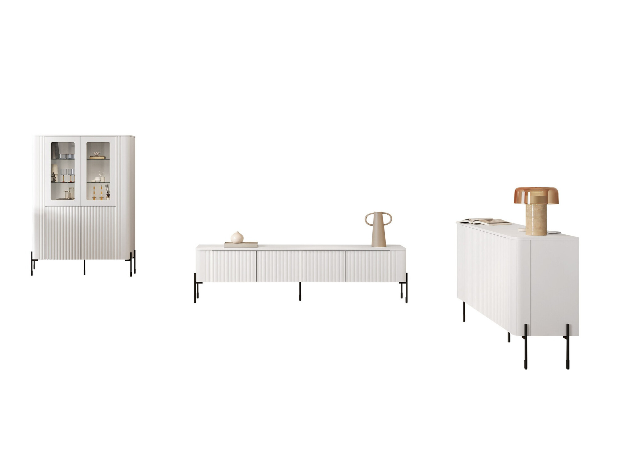 Viesistabas komplekts Mavnue 104 (Balts)