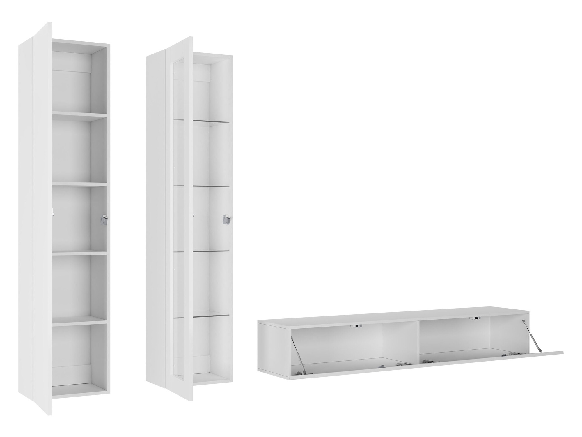 Набор для гостиной Venenou 102 (Чёрный + Глянцевый черный)