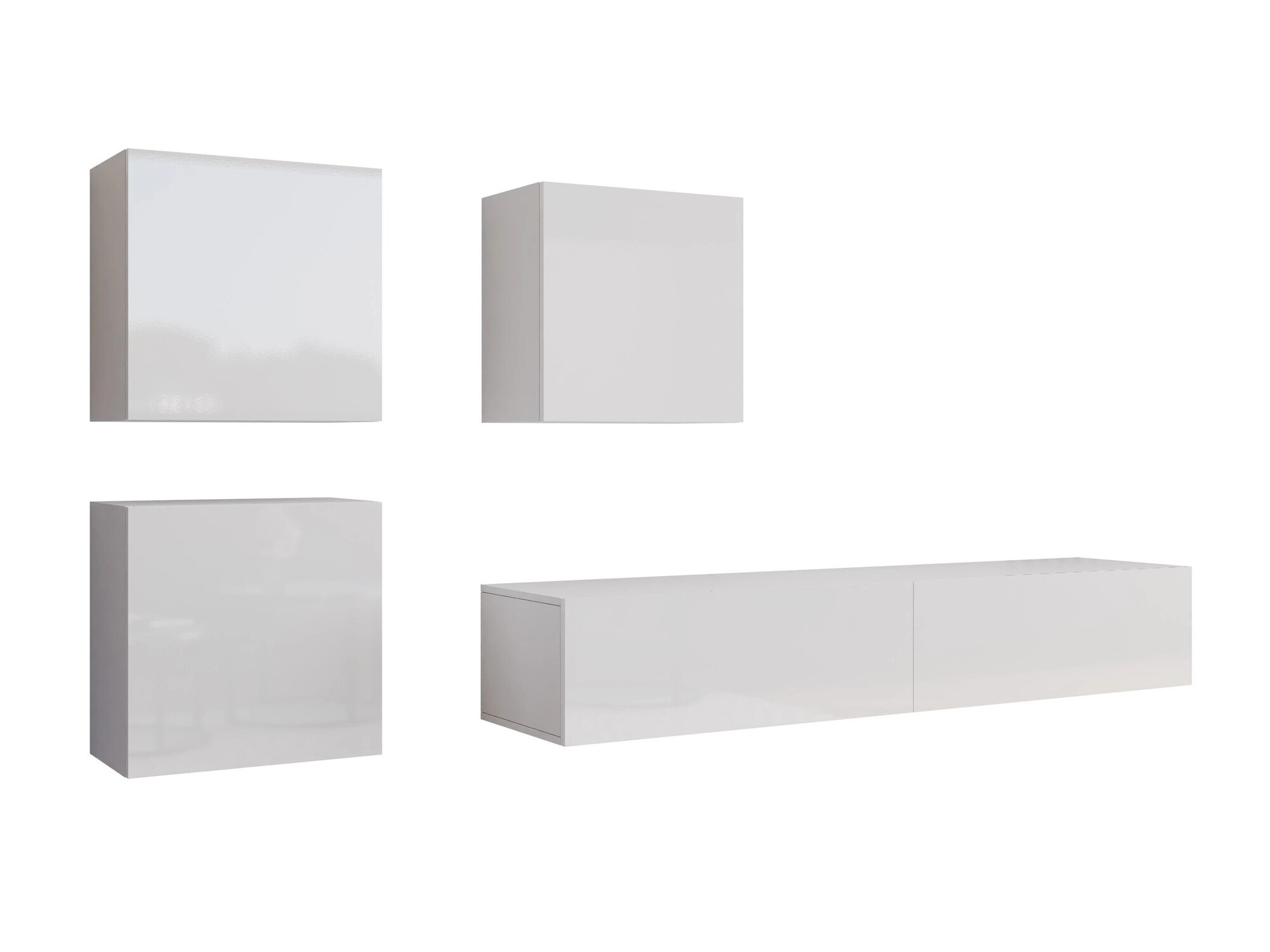 Набор для гостиной Venenou 109 (Белый + Глянцевый белый)