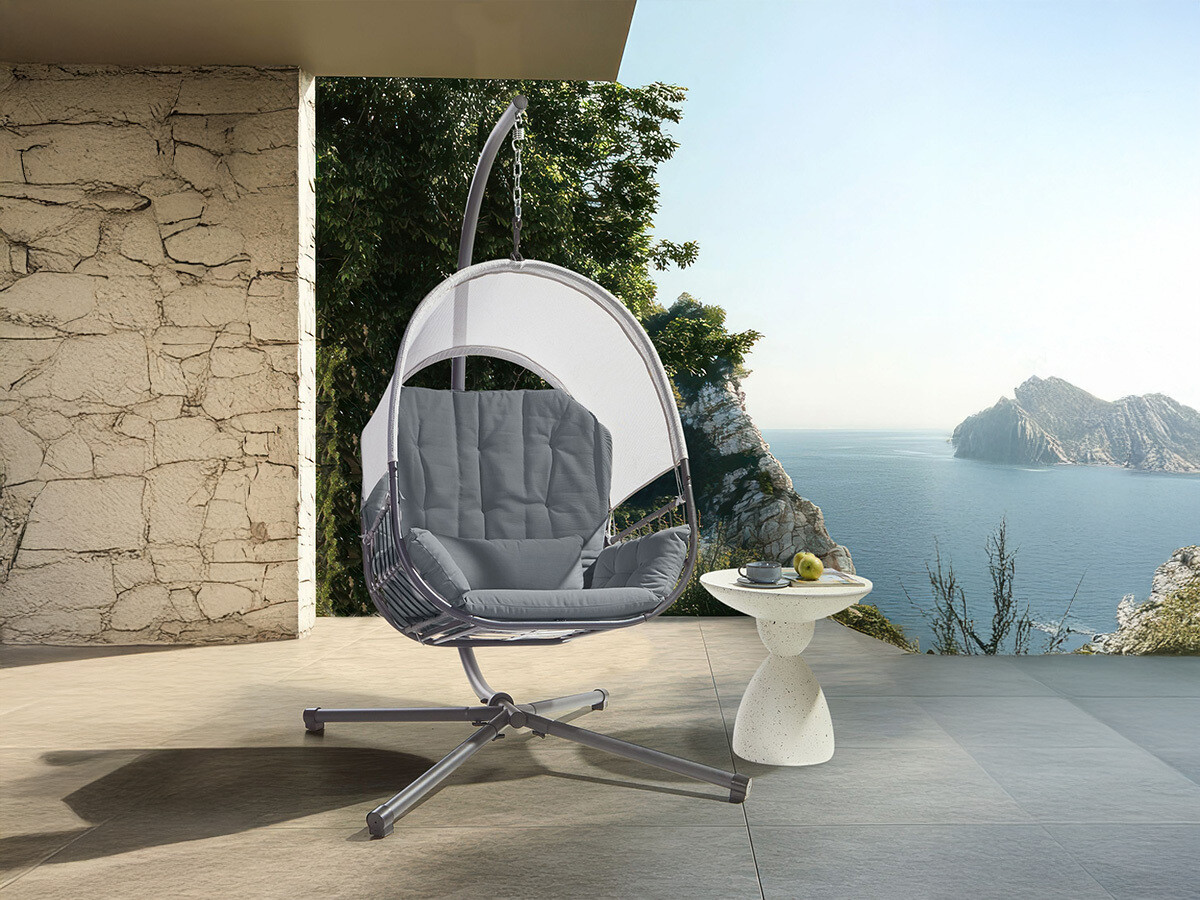 Piekaramais krēsls Berwyn 2655 (Tumši pelēks)