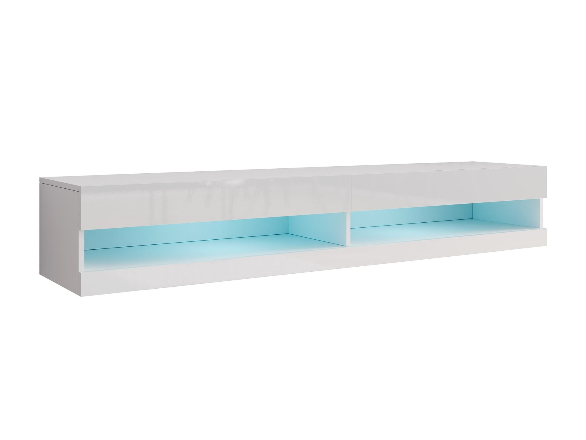 TV galds Venenou 120 (Balts + Glancēts balts)