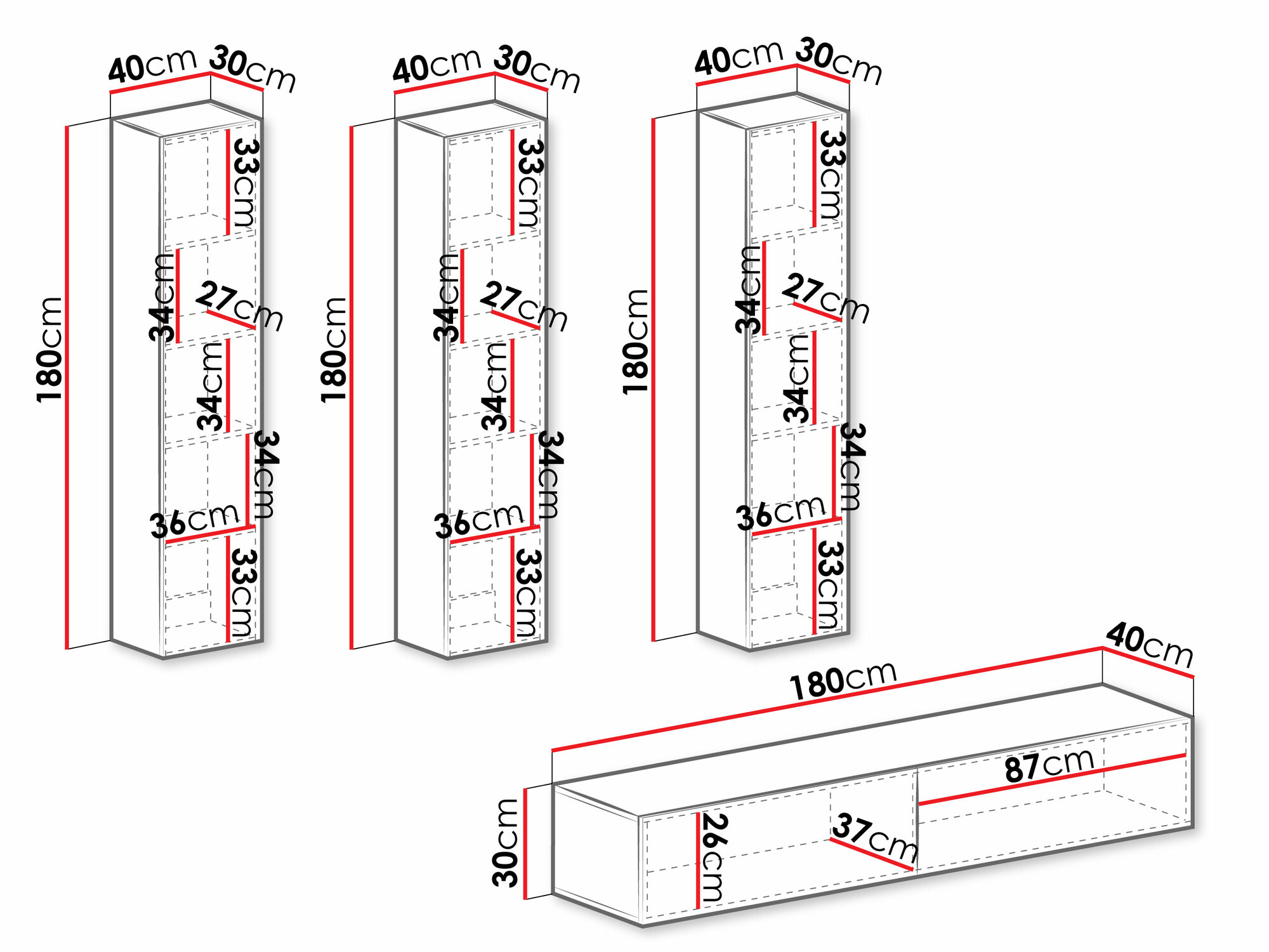 Viesistabas komplekts Venenou 100 (Balts + Glancēts balts)