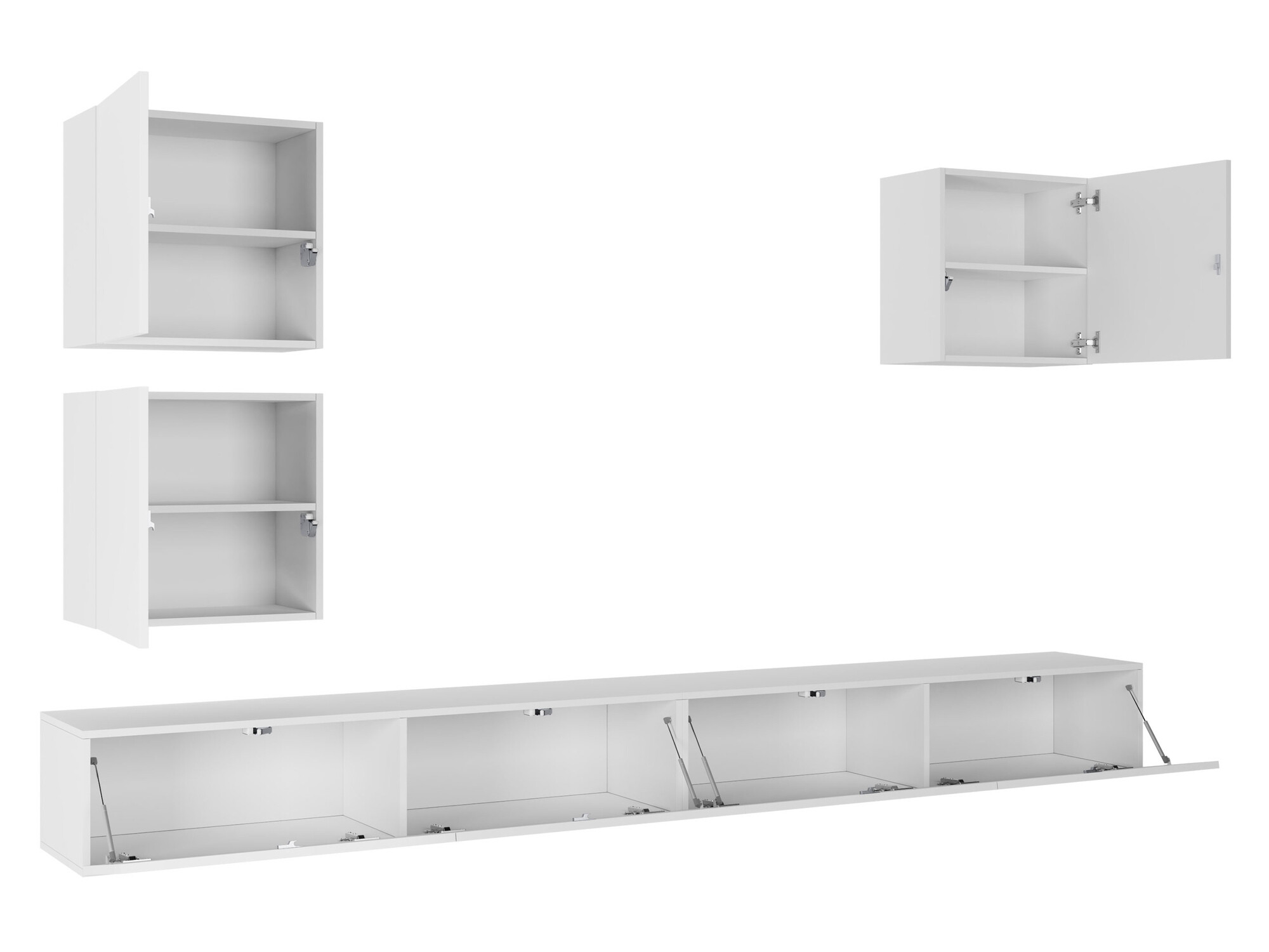 Viesistabas komplekts Venenou 108 (Melns + Glancēts melns)