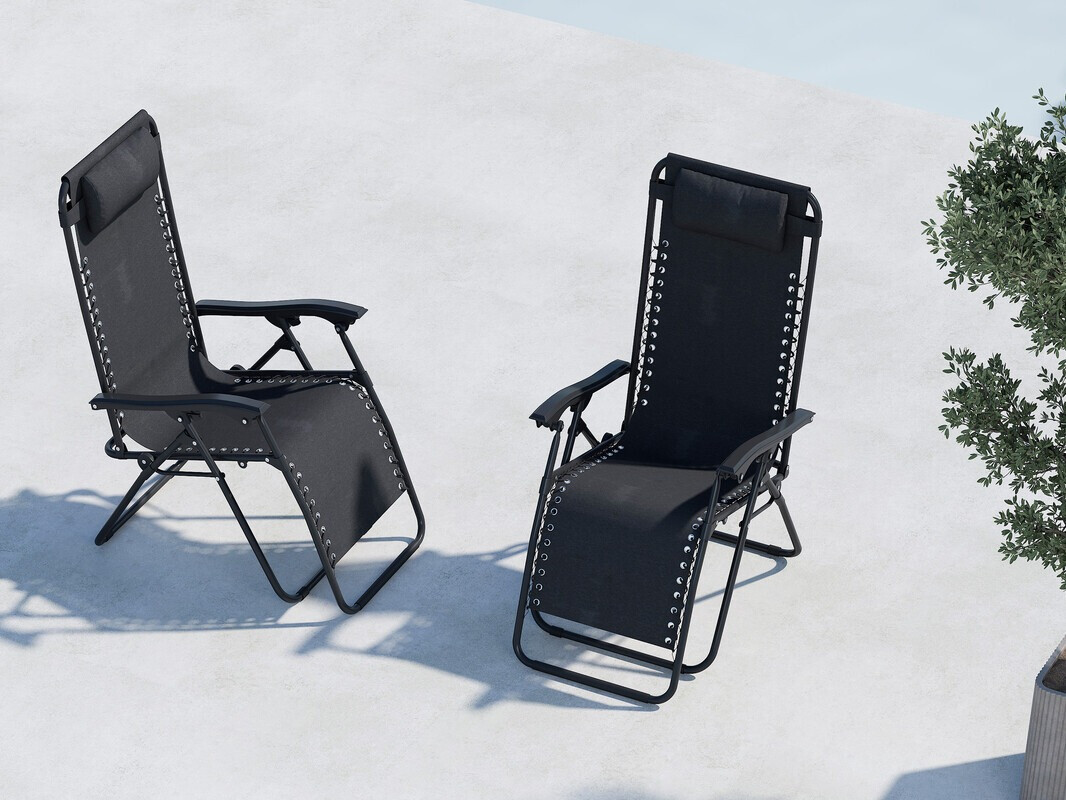 Dārza krēsls Dallas 4823 (Melns)