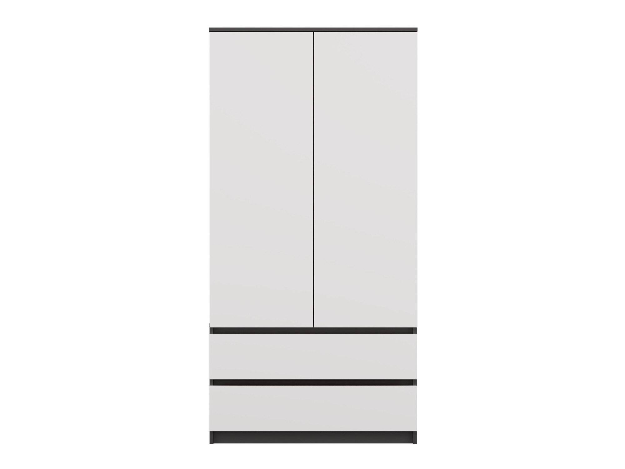 Skapis Elbvelu 116 (Balts + Antracīts)