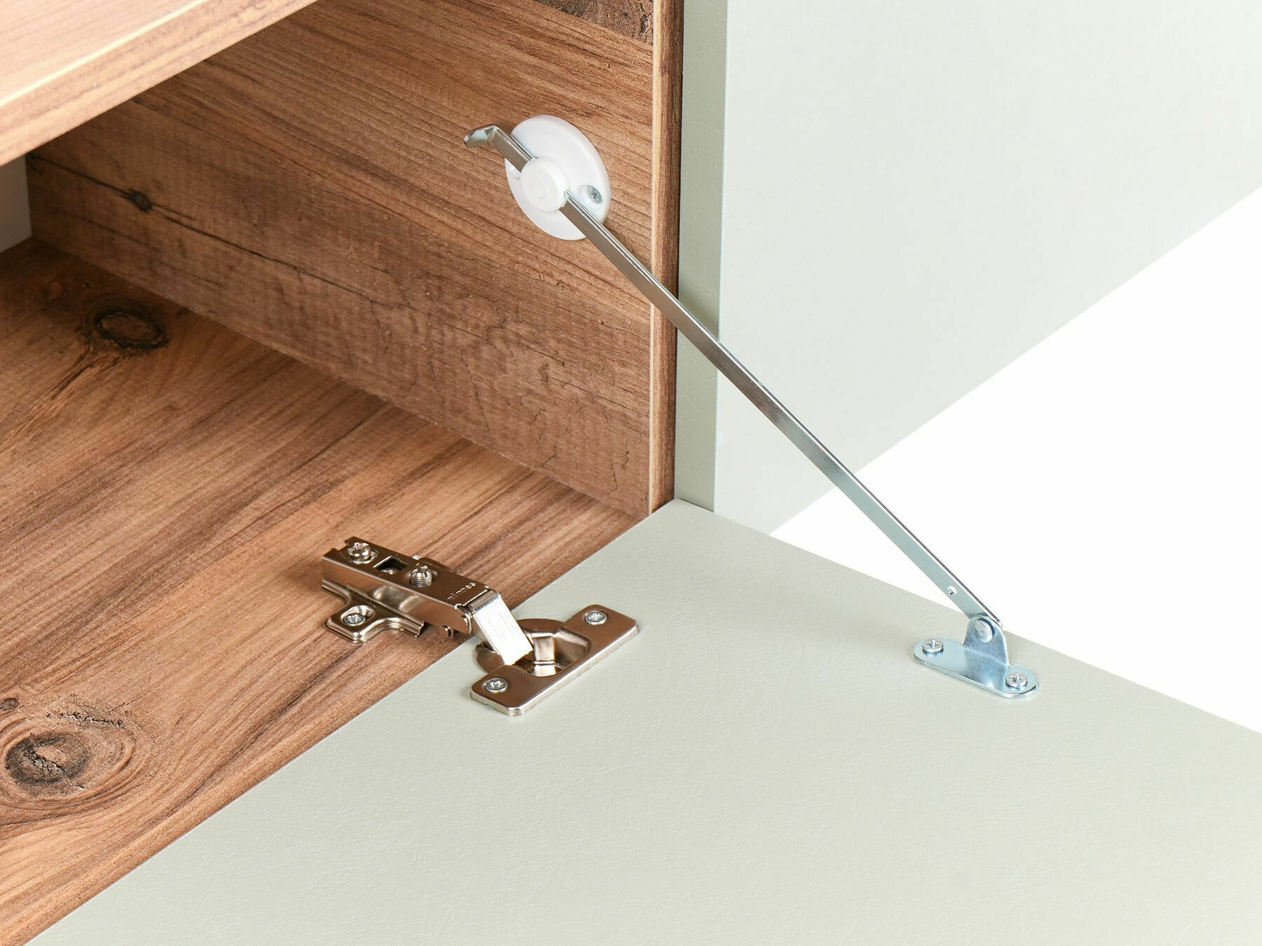 TV galds Berwyn 2663 (Gaiši zaļa + Brūns)