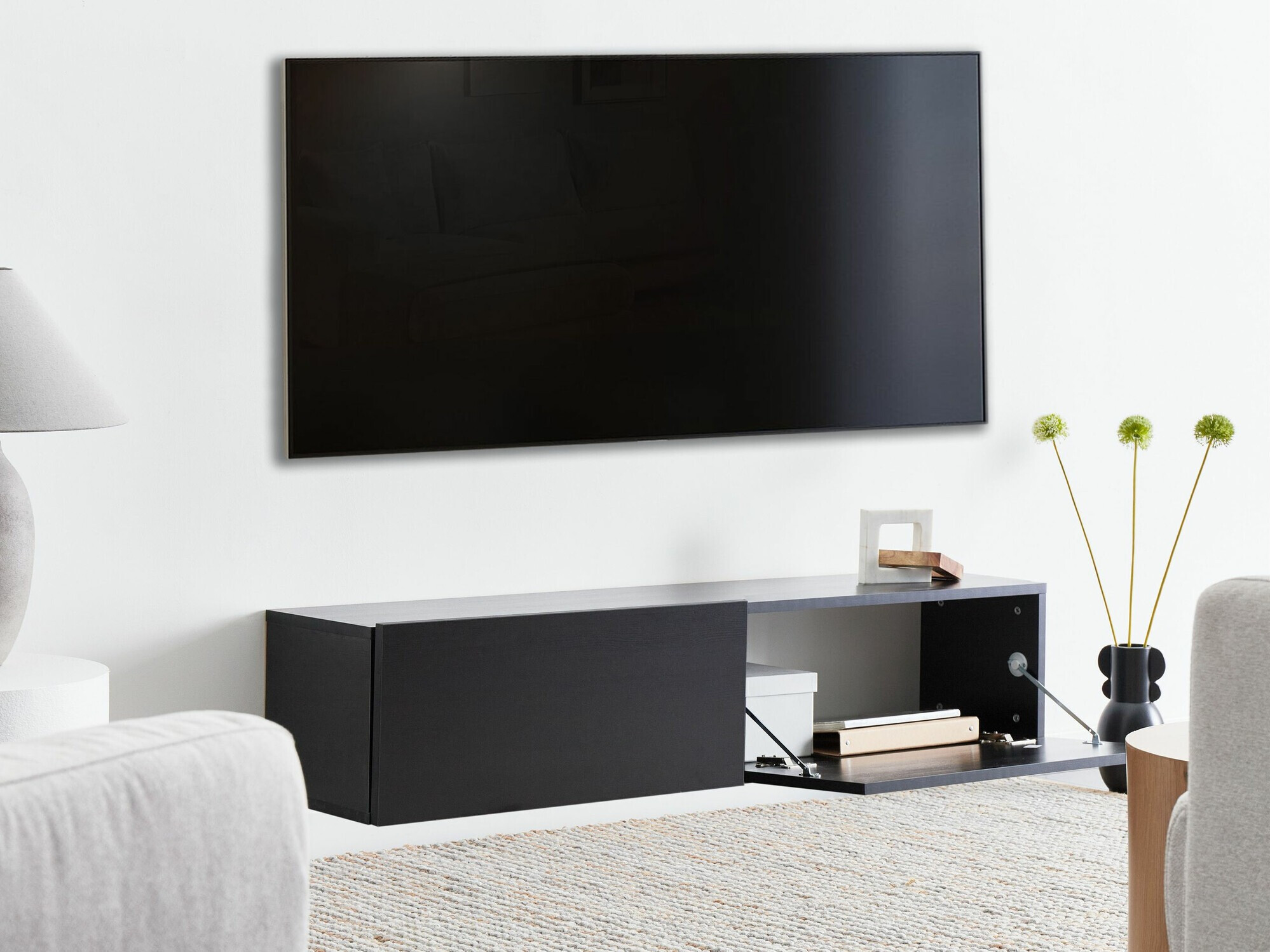 TV galds Berwyn 2663 (Melns)