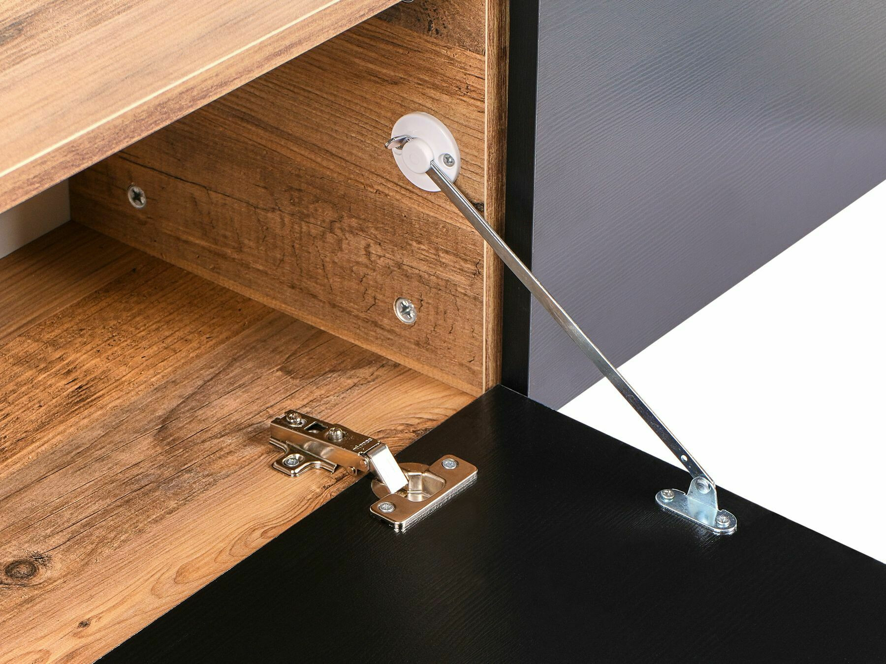 TV galds Berwyn 2664 (Melns + Brūns)