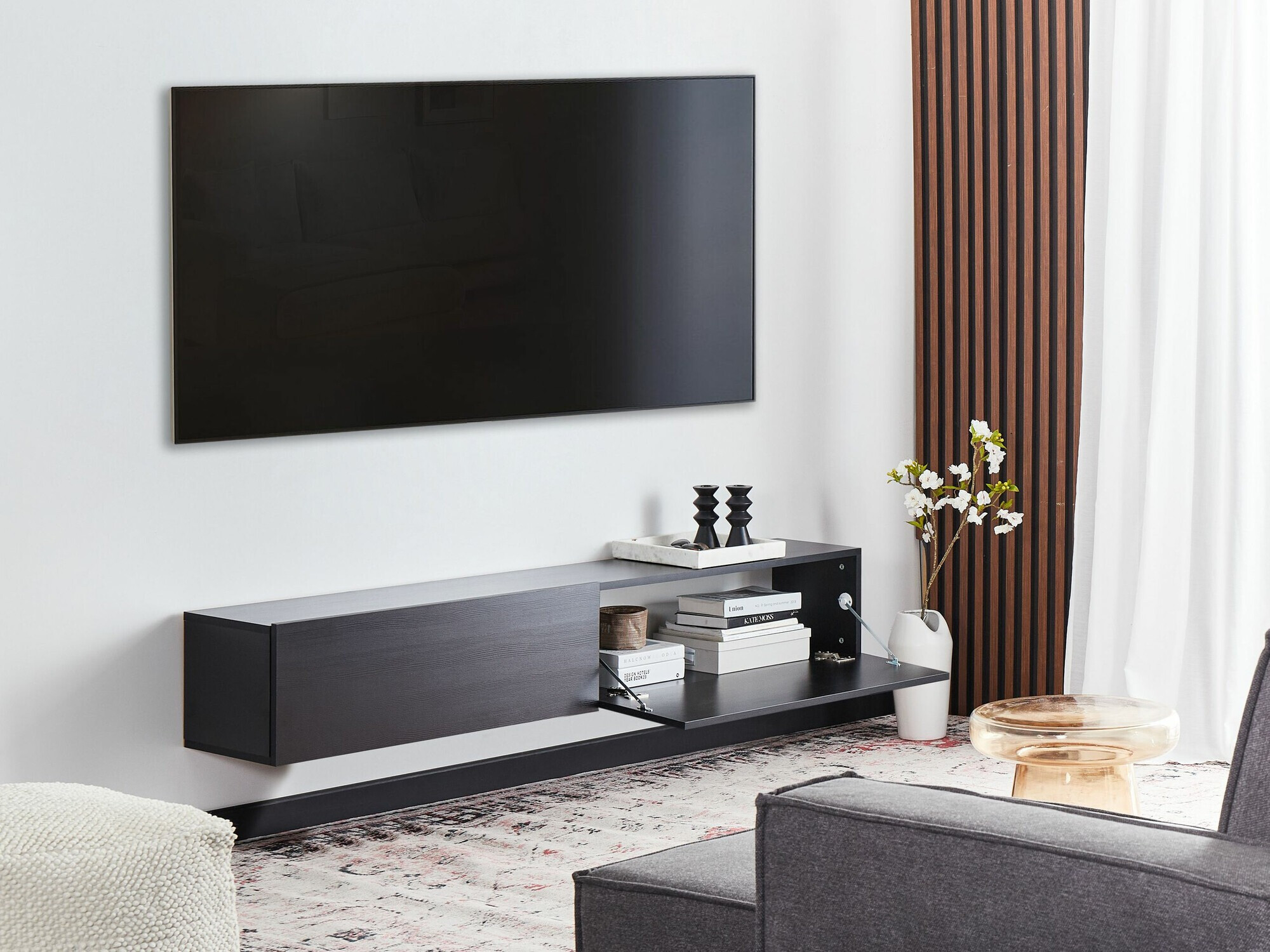 TV galds Berwyn 2664 (Melns)