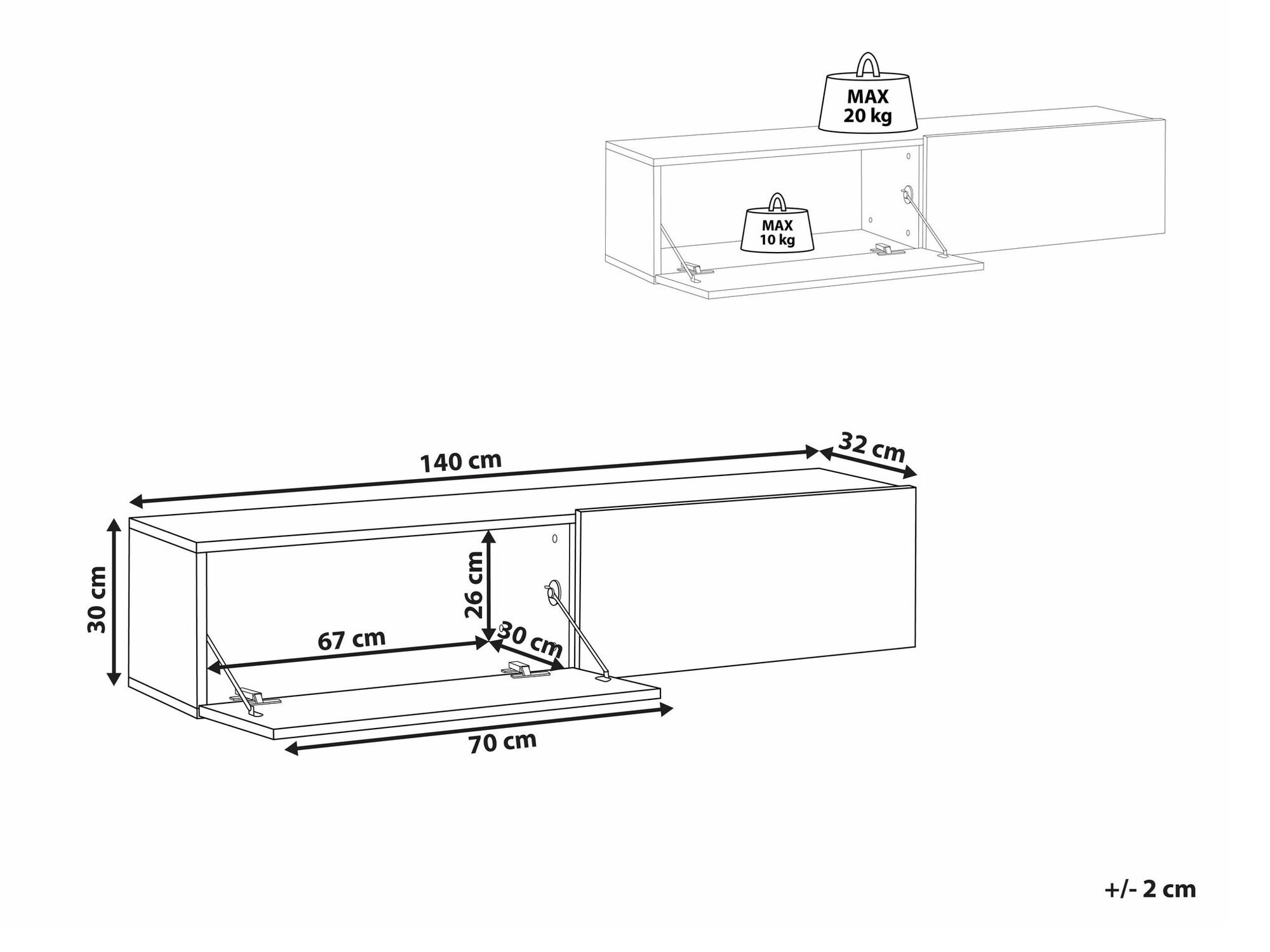ТВ тумба Berwyn 2663 (Белый)