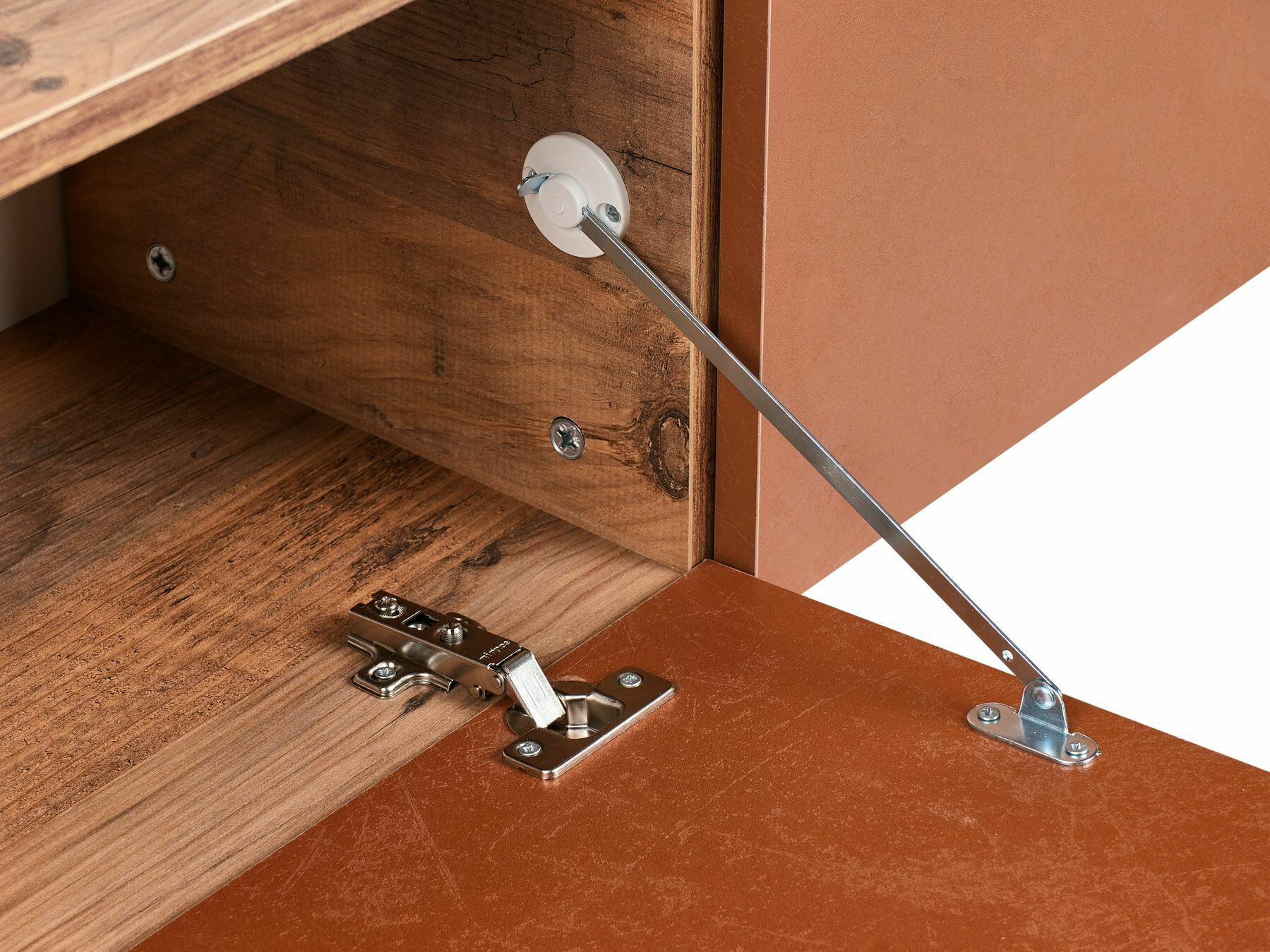 ТВ тумба Berwyn 2664 (Красный + Коричневый)