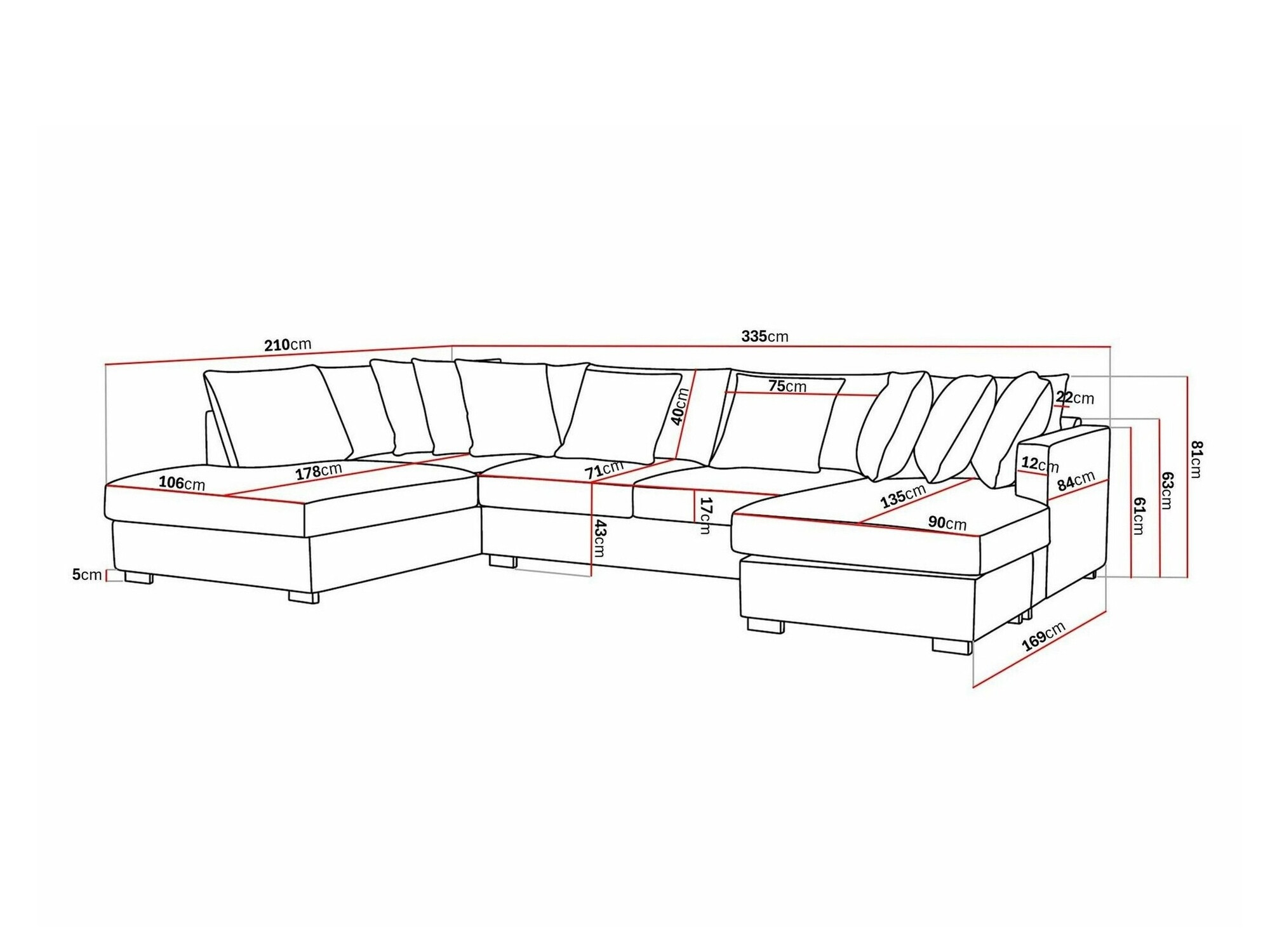 Угловой диван Tivsoe 106 (Storm 02)
