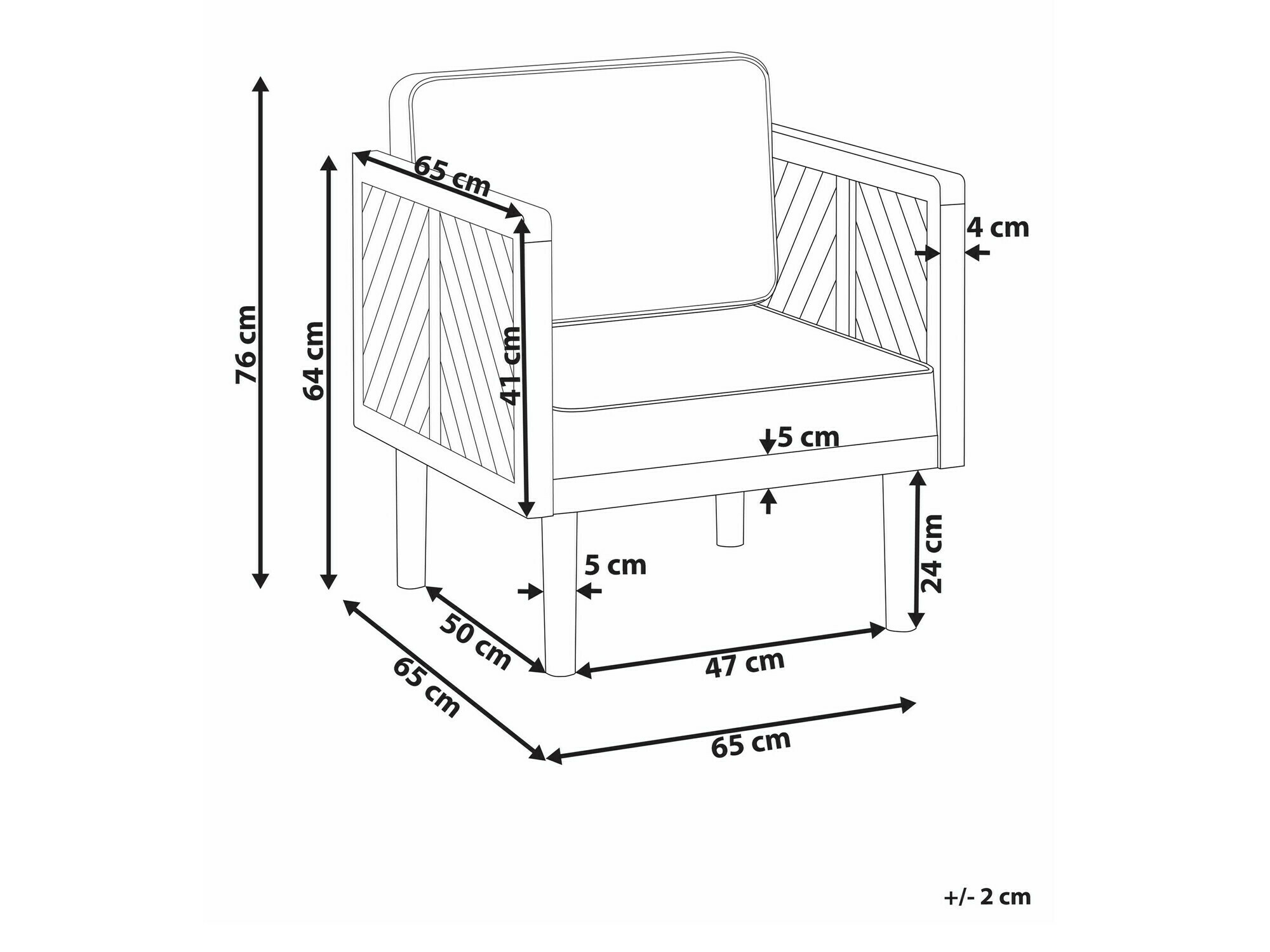 Dārza atpūtas krēsls Camenou 105