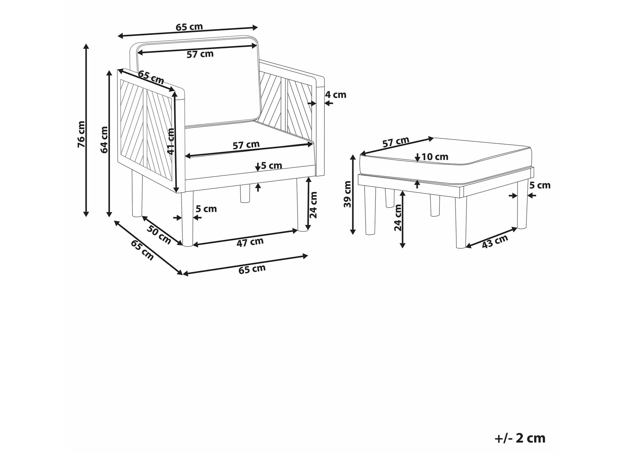Dārza atpūtas krēsls Camenou 105