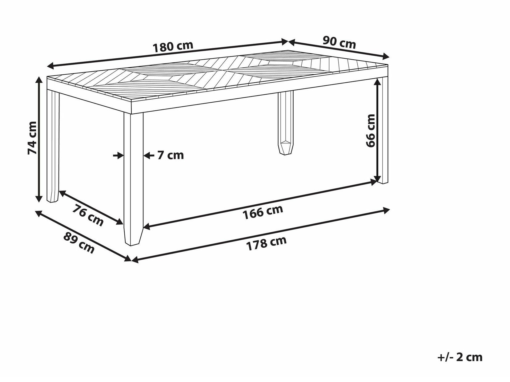 Dārza galds Camenou 104