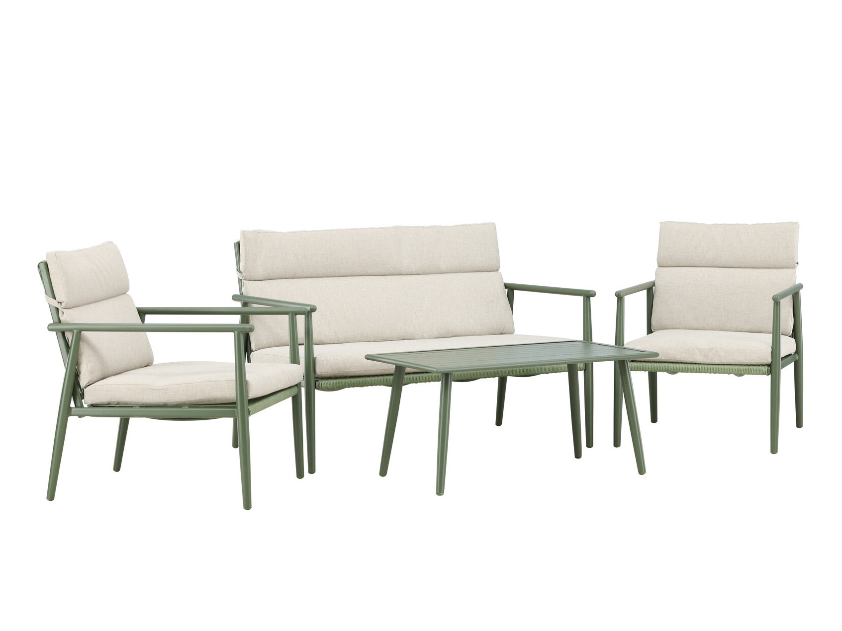 Dārza mēbeļu komplekts Dallas 4831 (Zaļš + Bēšs)